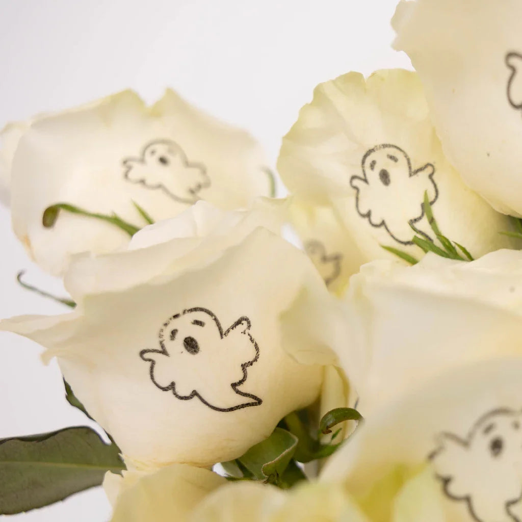 FiftyFlowers Glow in The Dark Ghost White Rose - view 4