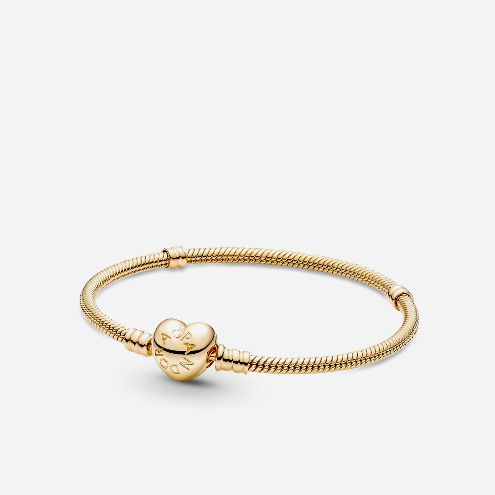 Moments heart snake – Pandora Moments Heart & Snake Chain Bracelet Gold Plated