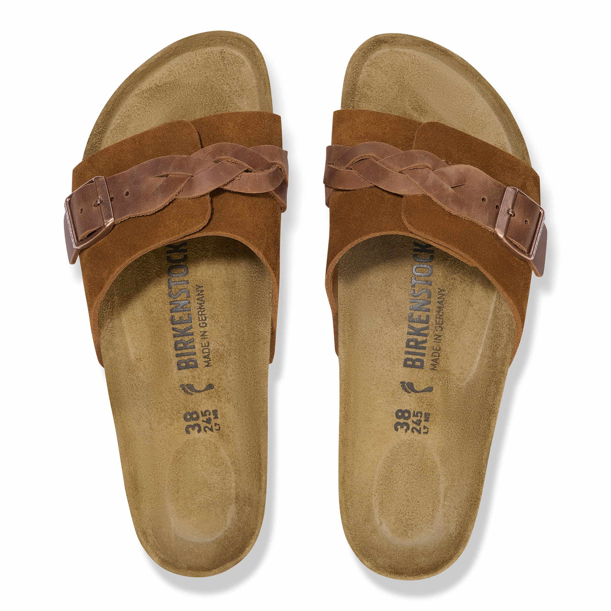 Birkenstock Oita Braided Suede Leather – Brown Brown/Mink - view 2