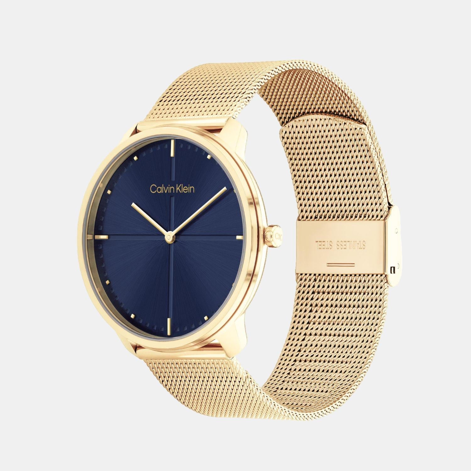 Calvin Klein Ck Iconic Unisex Quartz Blue Dial Analog Stainless Steel Watch 25200153 - view 2