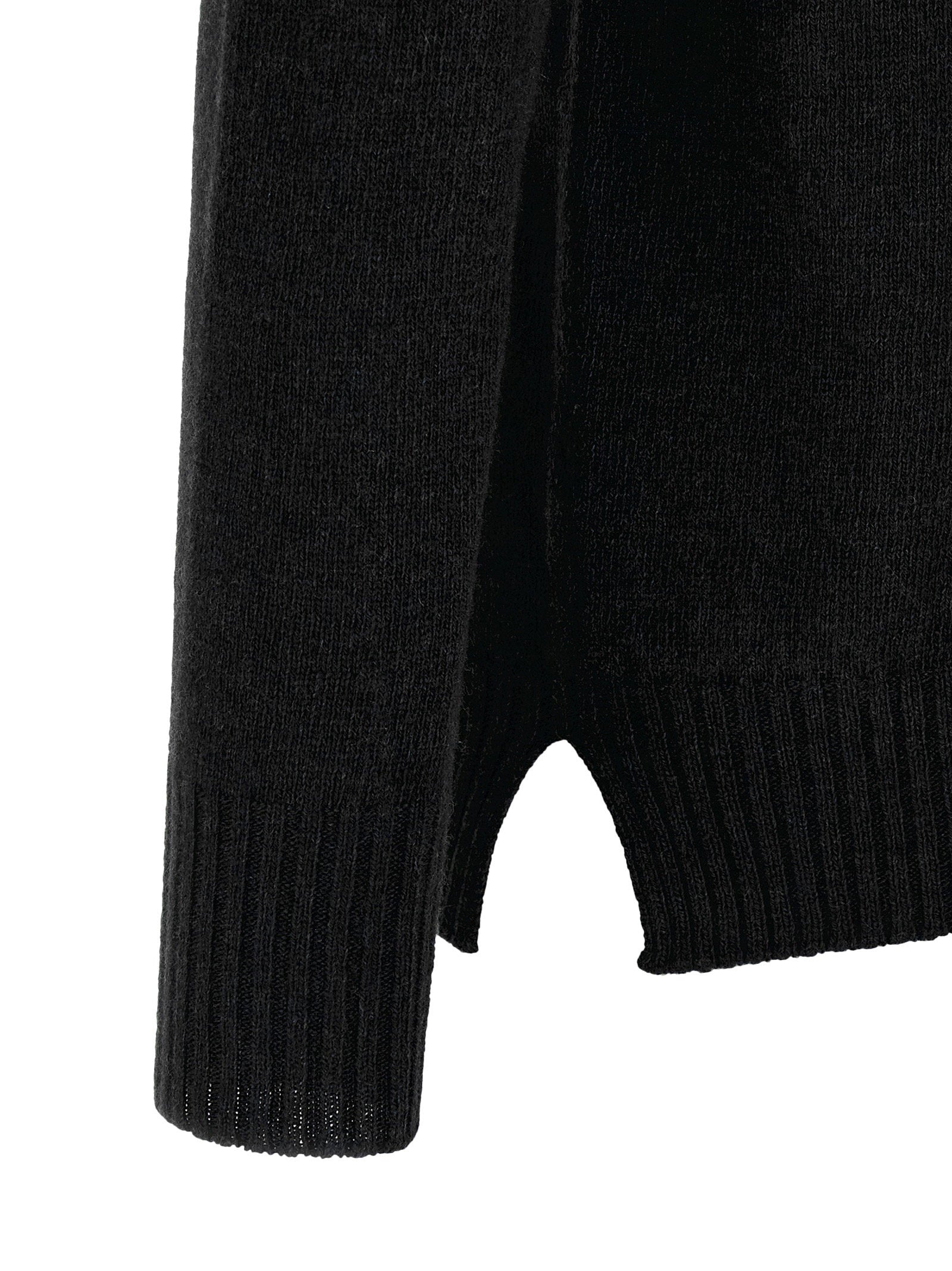 Ma'ry'ya Crew-neck Sweater With Slits - view 4