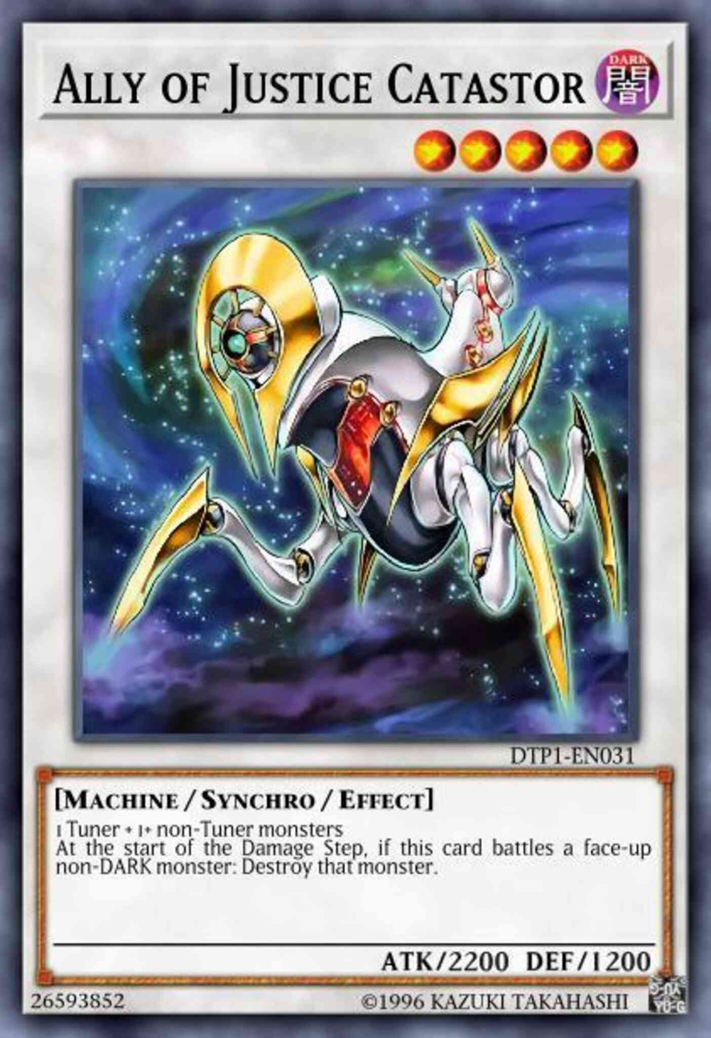 Yu-Gi-Oh! Ally of Justice Catastor - HA01-EN026 - Secret Rare - Unlimited