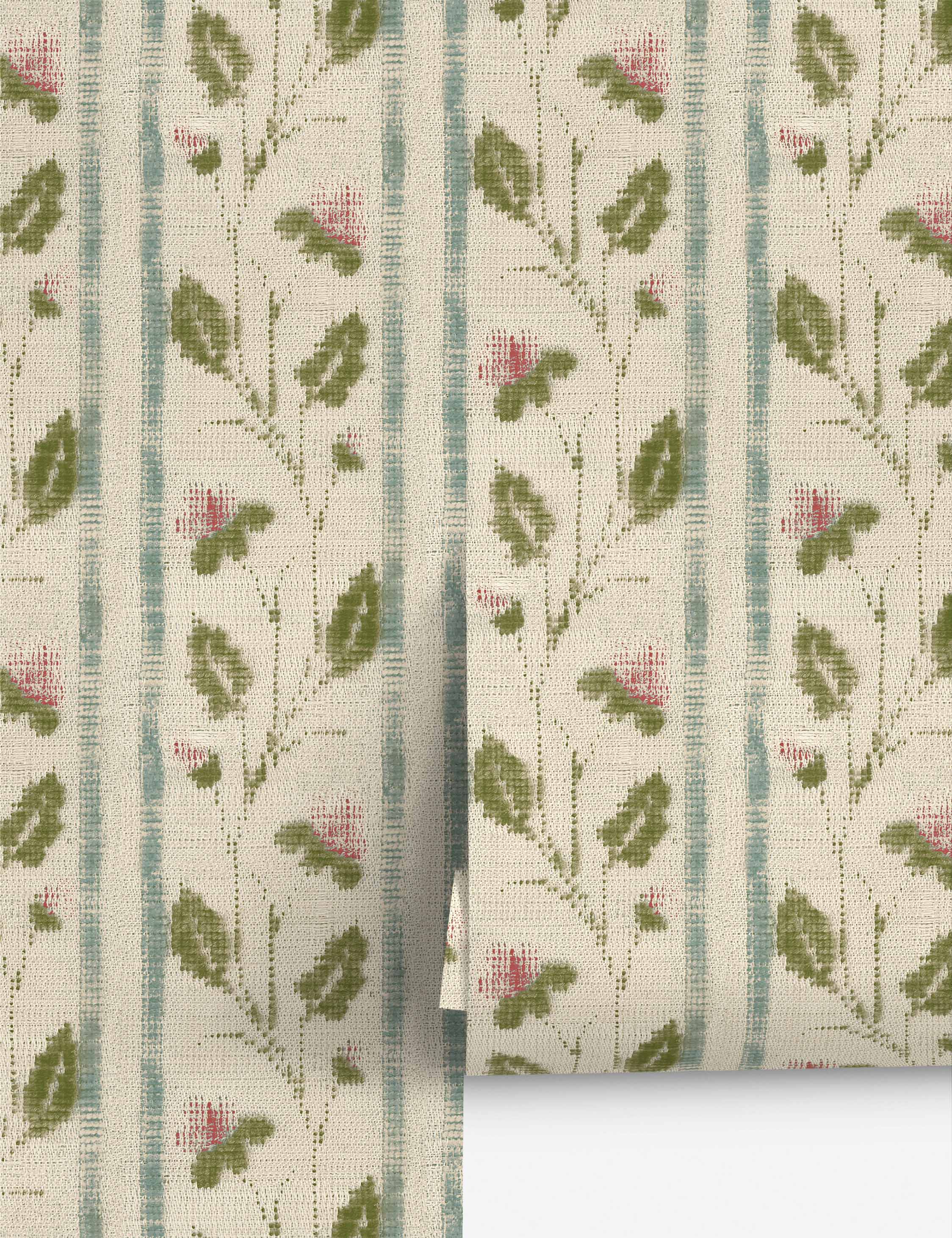 Lulu and Georgia Mayla Grasscloth Wallpaper by Heidi Caillier