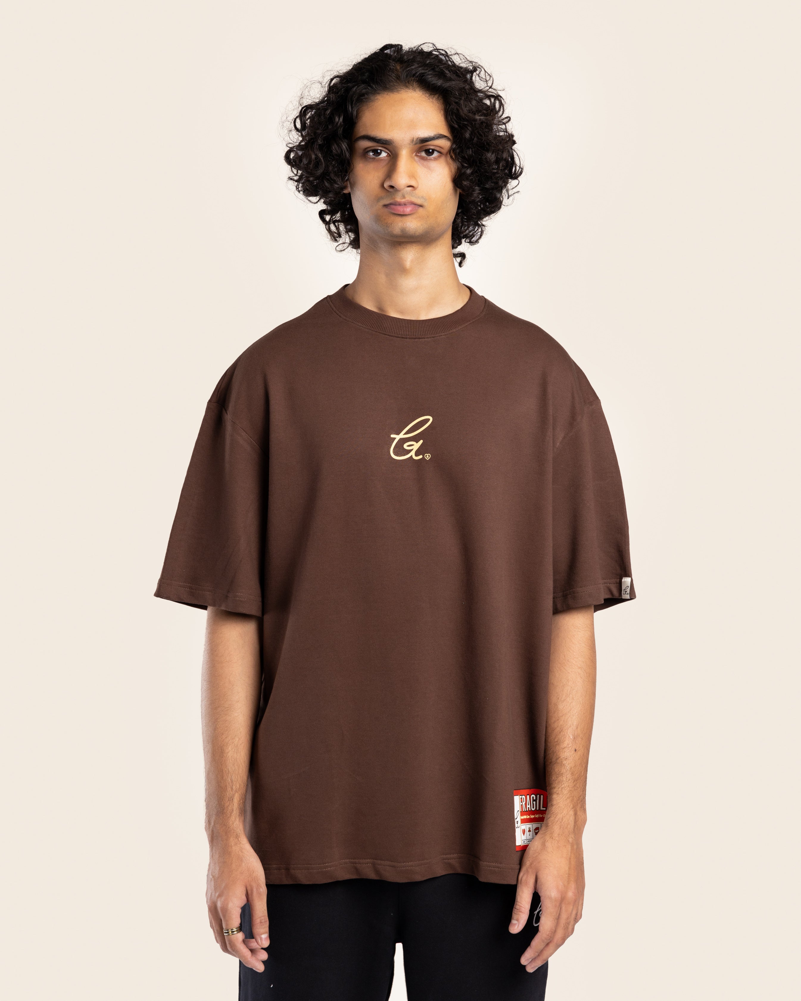 MNST GEAR Fragile Tee 'warmth' – Brown