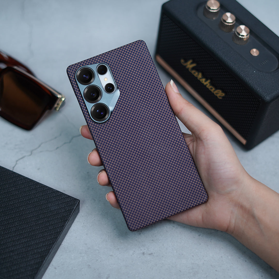 Million Cases Galaxy S25 Series Grid Lock Aramid Carbon Fiber Case