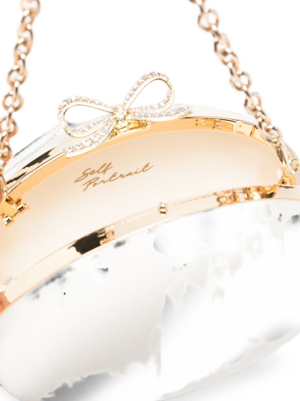 Self-Portrait Bow Satin Oval Clutch – Polyester 100 % - view 5