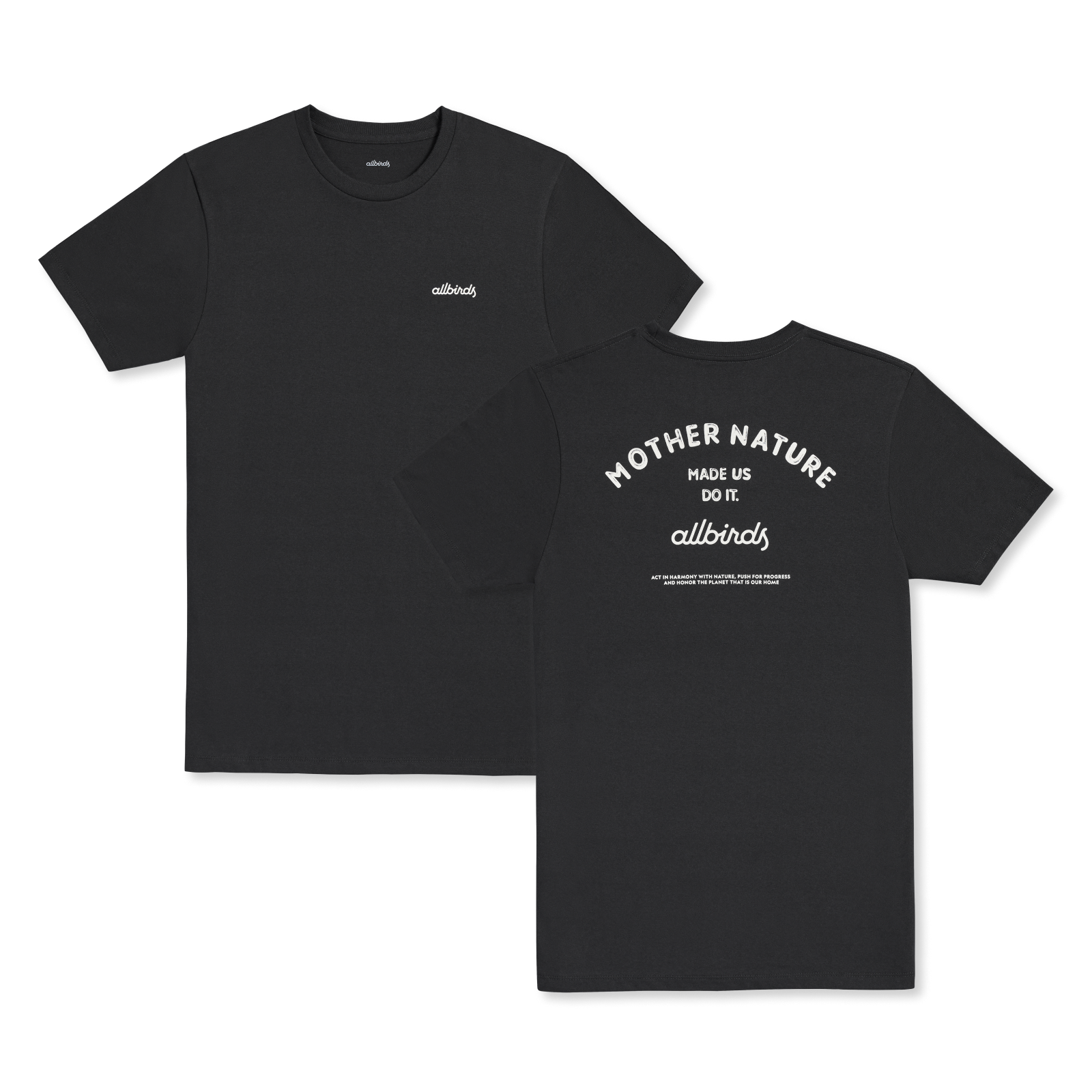 Allbirds Men's Recycled Tee - Mother Nature - Natural Black