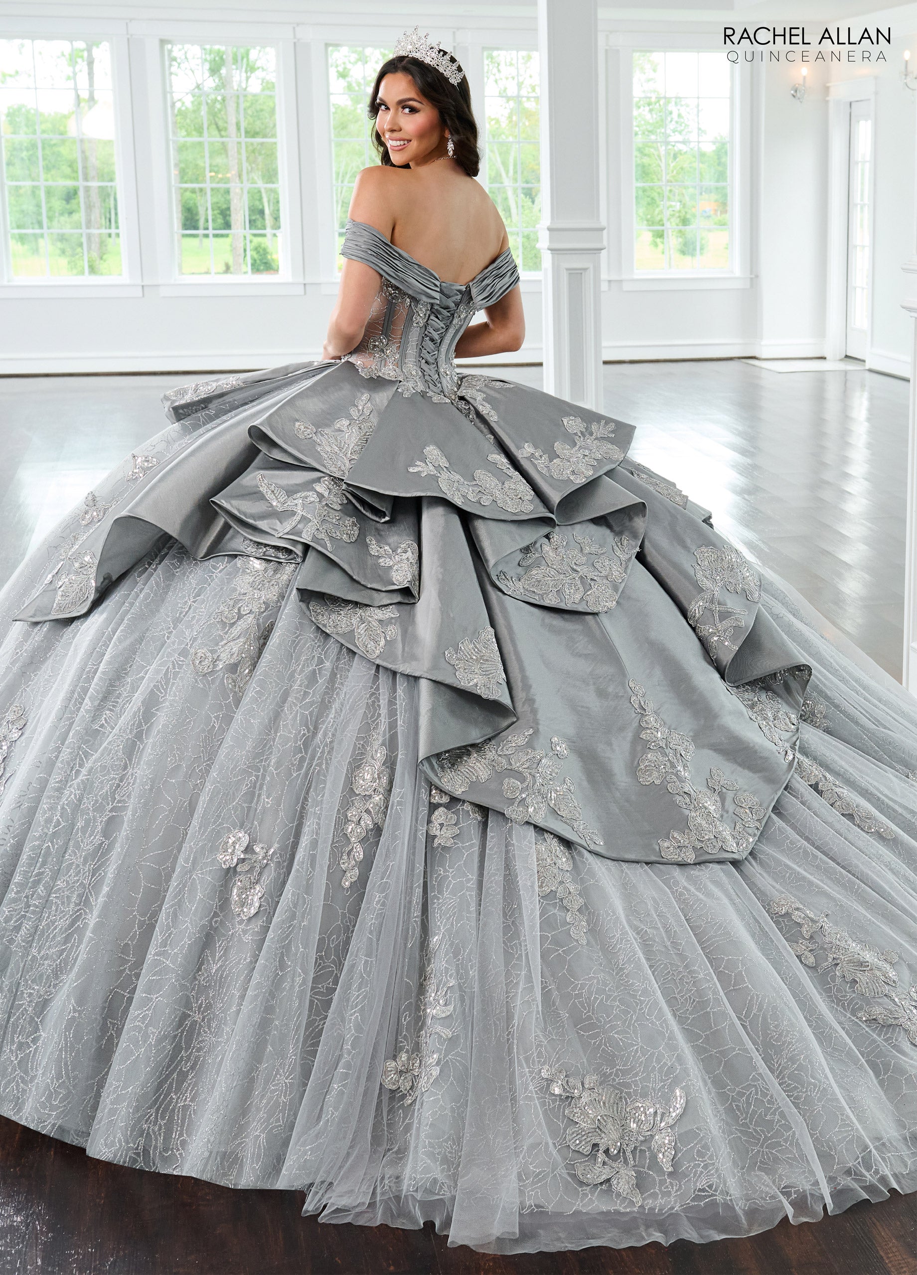 Mary's Bridal Off Shoulder Quinceanera Dress by Rachel Allan RQ2222 - view 6