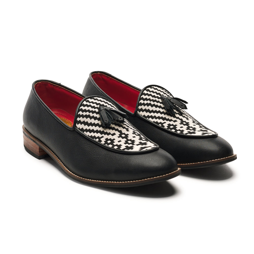 Banjaaran India Texo Loafers Men – Coal