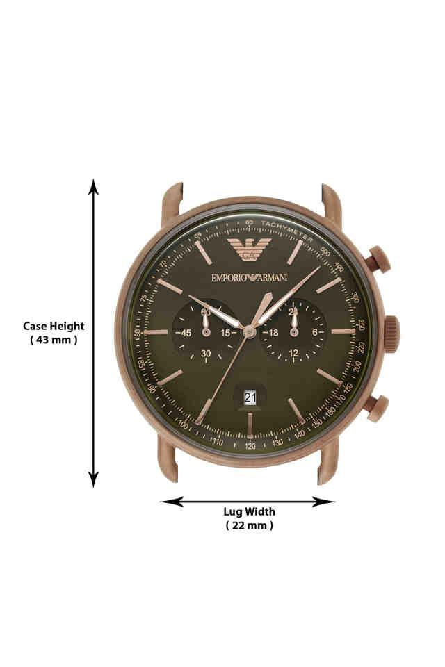 Emporio Armani Analog Green Dial Men 43mm - view 2