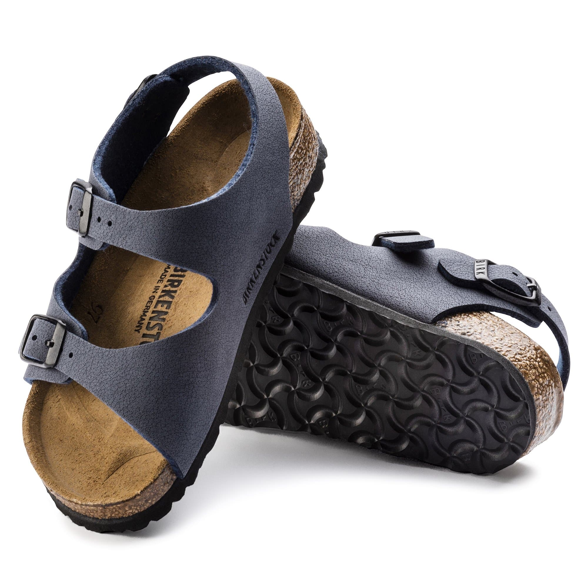 Birkenstock Roma Kids Birko-Flor Nubuck – Blue Blue/Navy