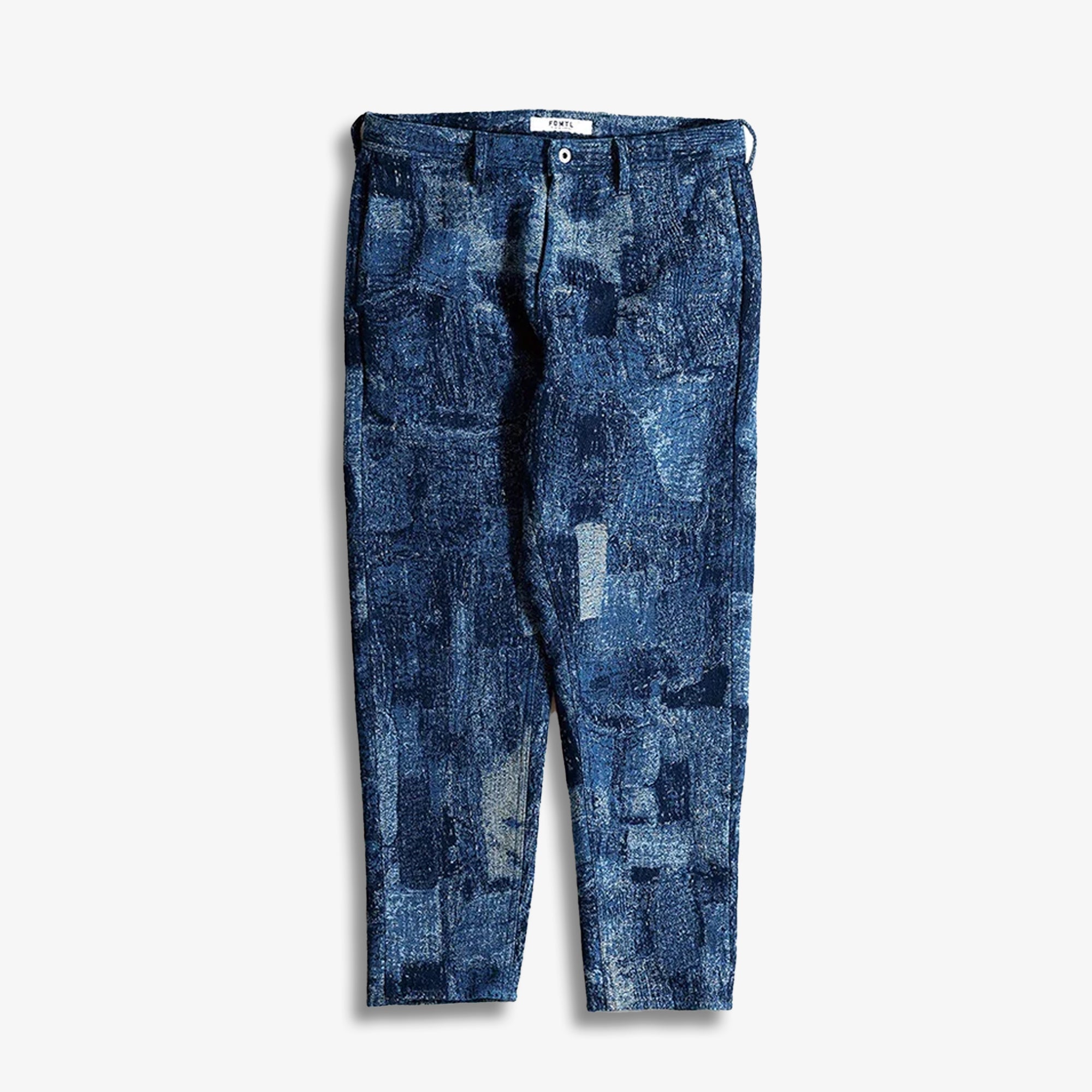 Fdmtl | Jacquard Boro Pants Rinse - Boro { Indigo