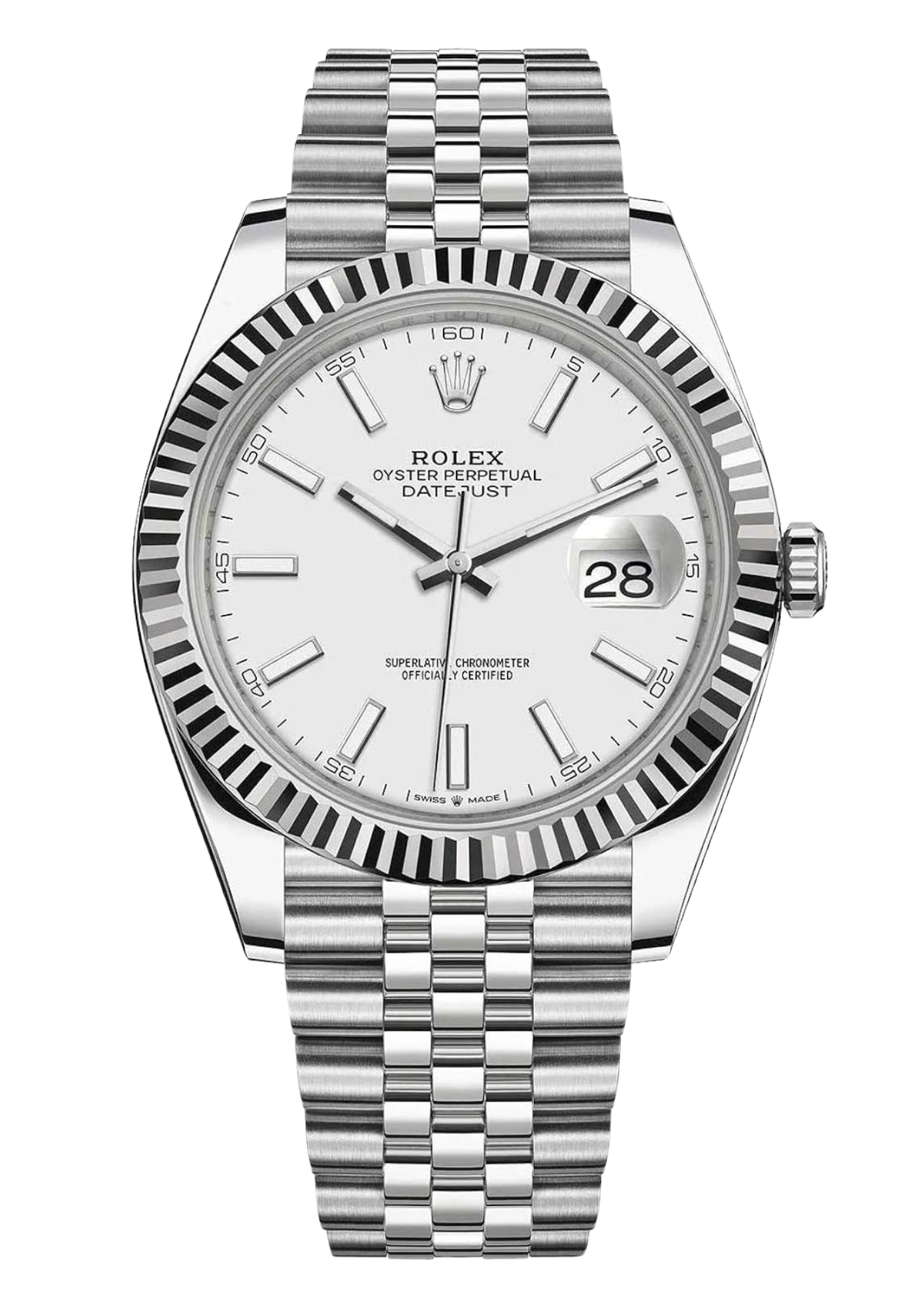 Cop Underdog Rolex Datejust 41mm White Dial Jubilee Bracelet