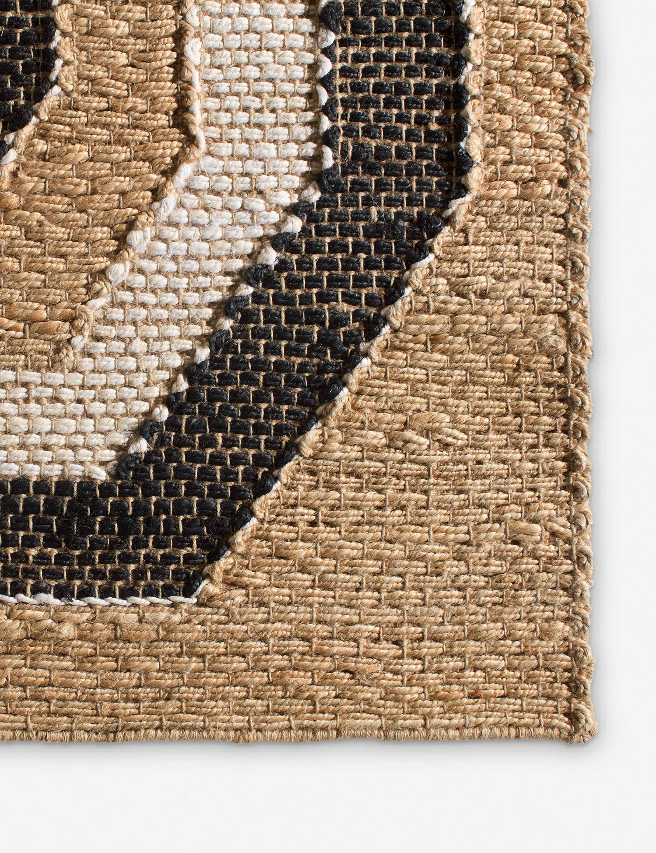 Lulu and Georgia Bushra Handwoven Jute Rug – Tan and Beige - view 9