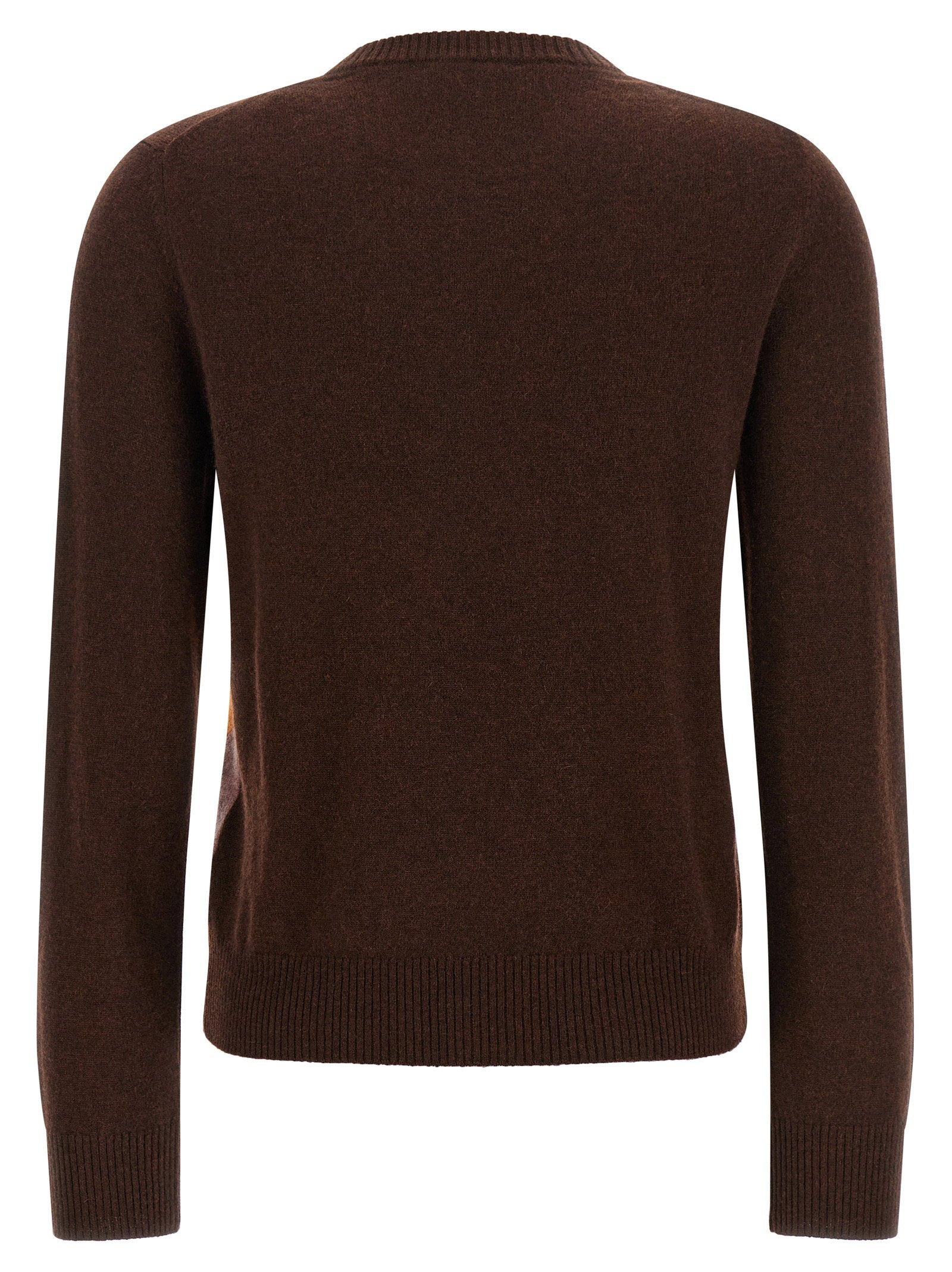 Ballantyne Crewneck Sweater With Diamond Intarsia - view 2