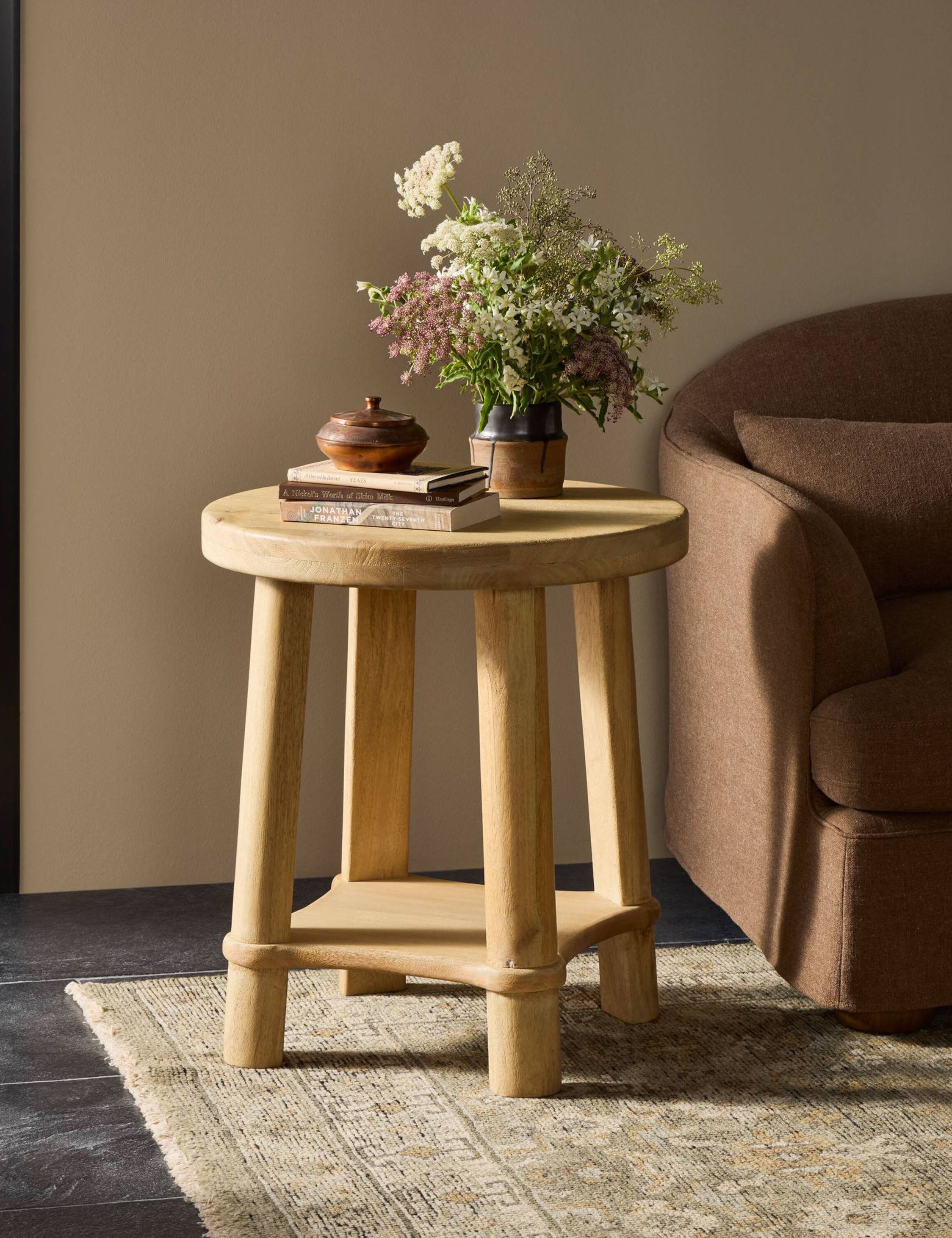 Lulu and Georgia Coleridge Round Side Table – Natural