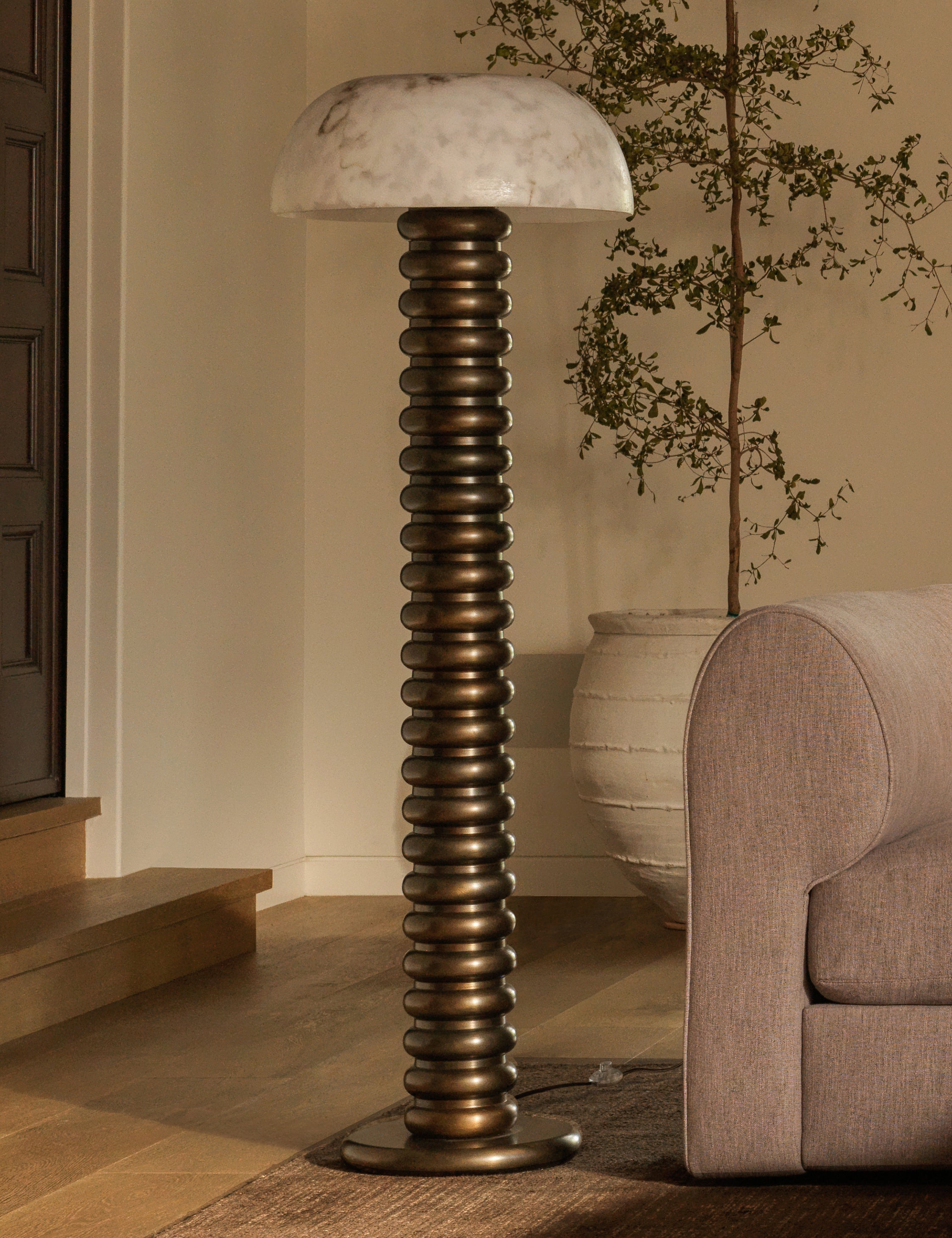 Lulu and Georgia Phaedra Floor Lamp – Burnished Brass - view 2