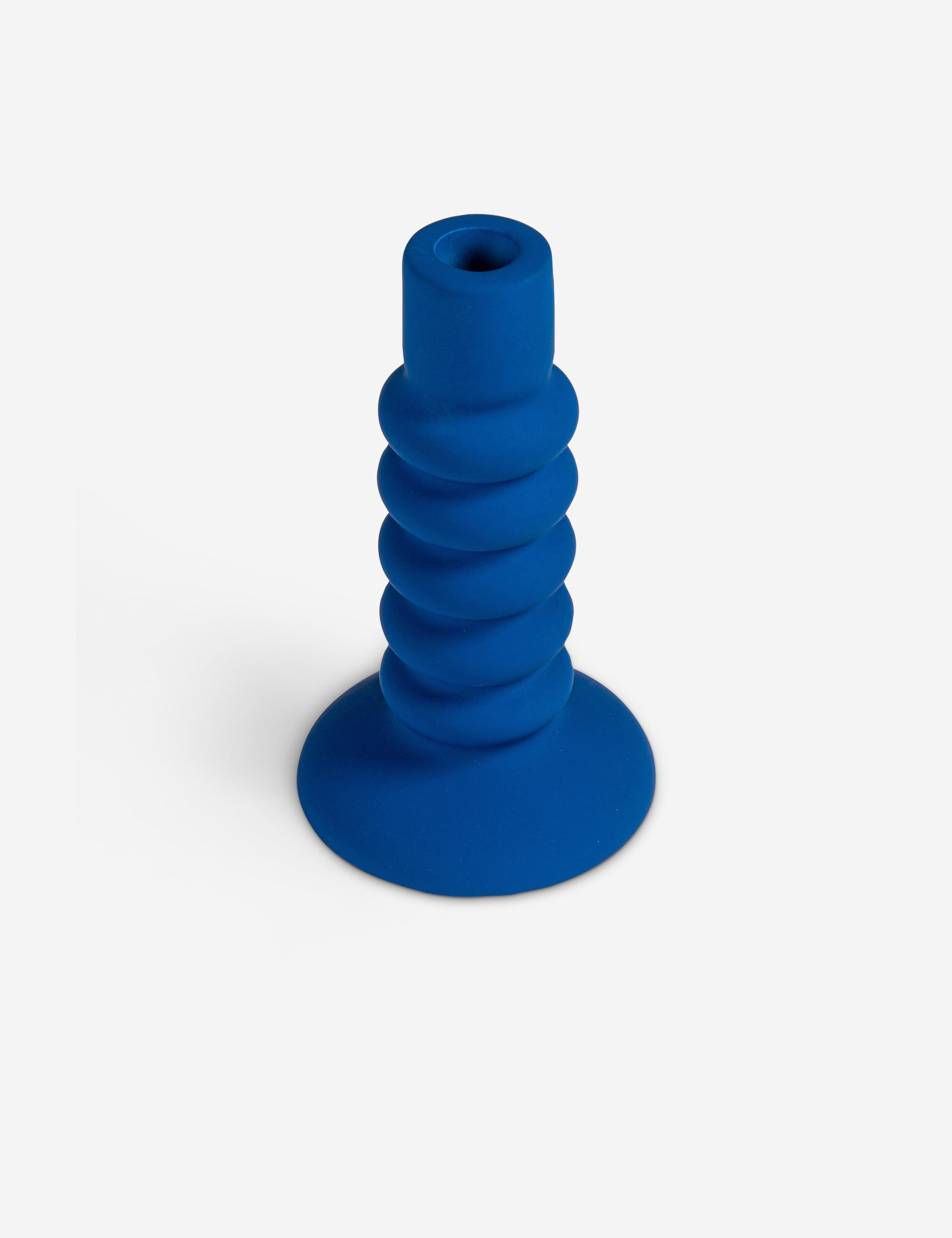 Lulu and Georgia Forma Taper Candle Holder – Blue