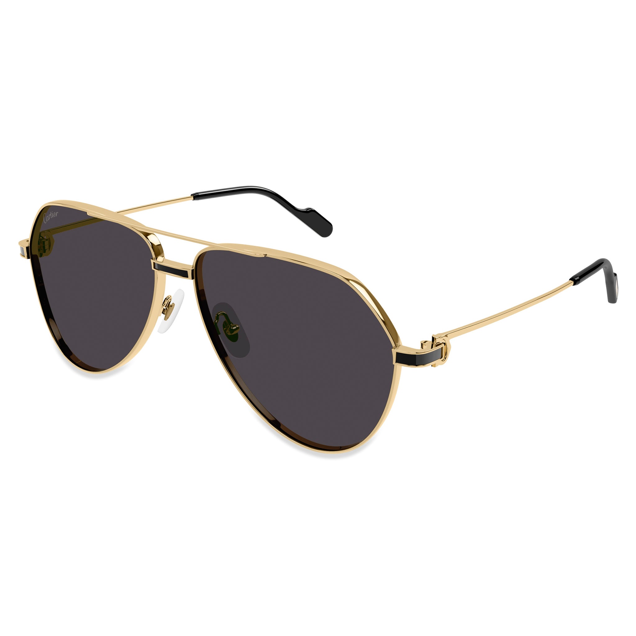 Cartier Eyewear CT0334S-001 Premier De Cartier Gold Grey Sunglasses - view 2