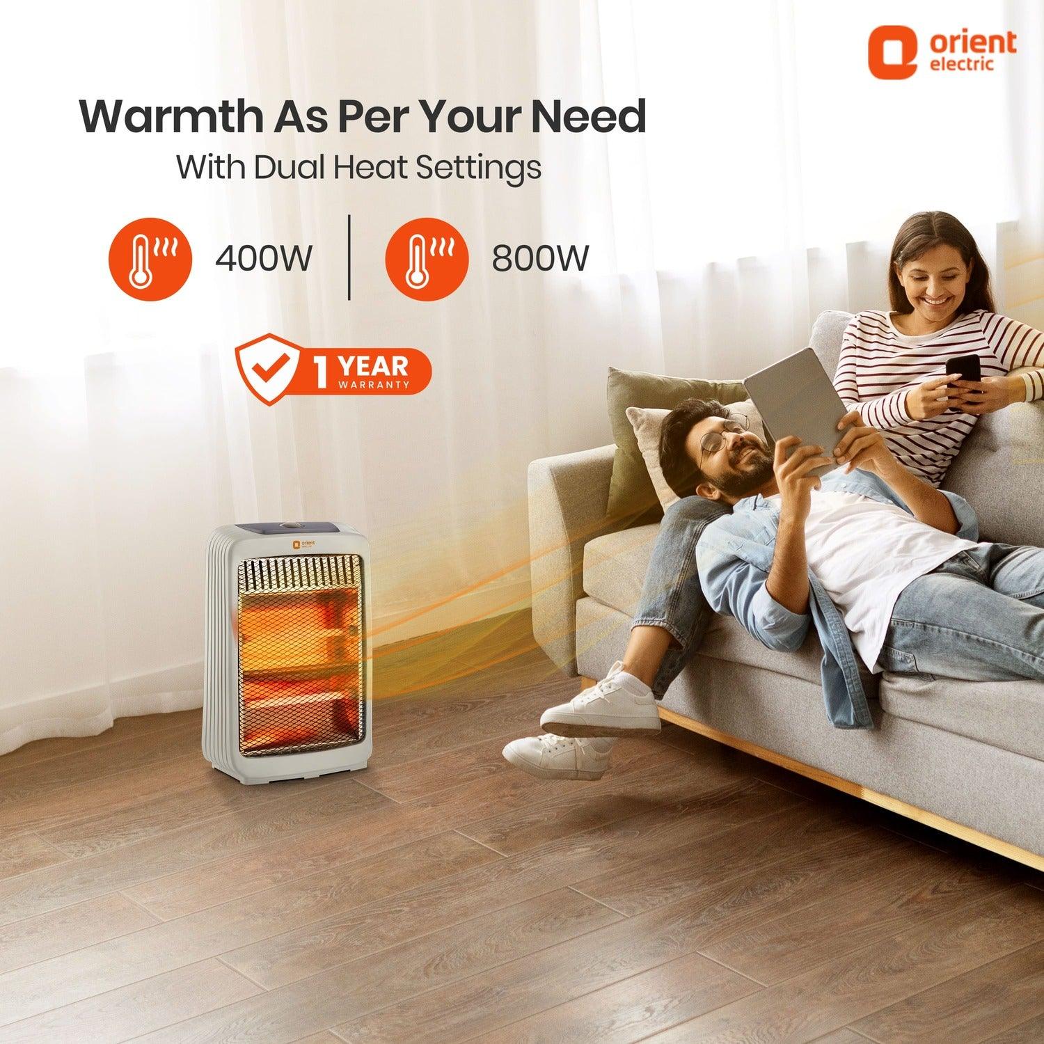 Orient Electric Stark 800W Quartz Electric Room Heater - view 2