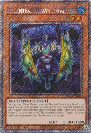 Yu-Gi-Oh! Atlantean Heavy Infantry - RA04-EN010 - Platinum Secret Rare - 1st Edition
