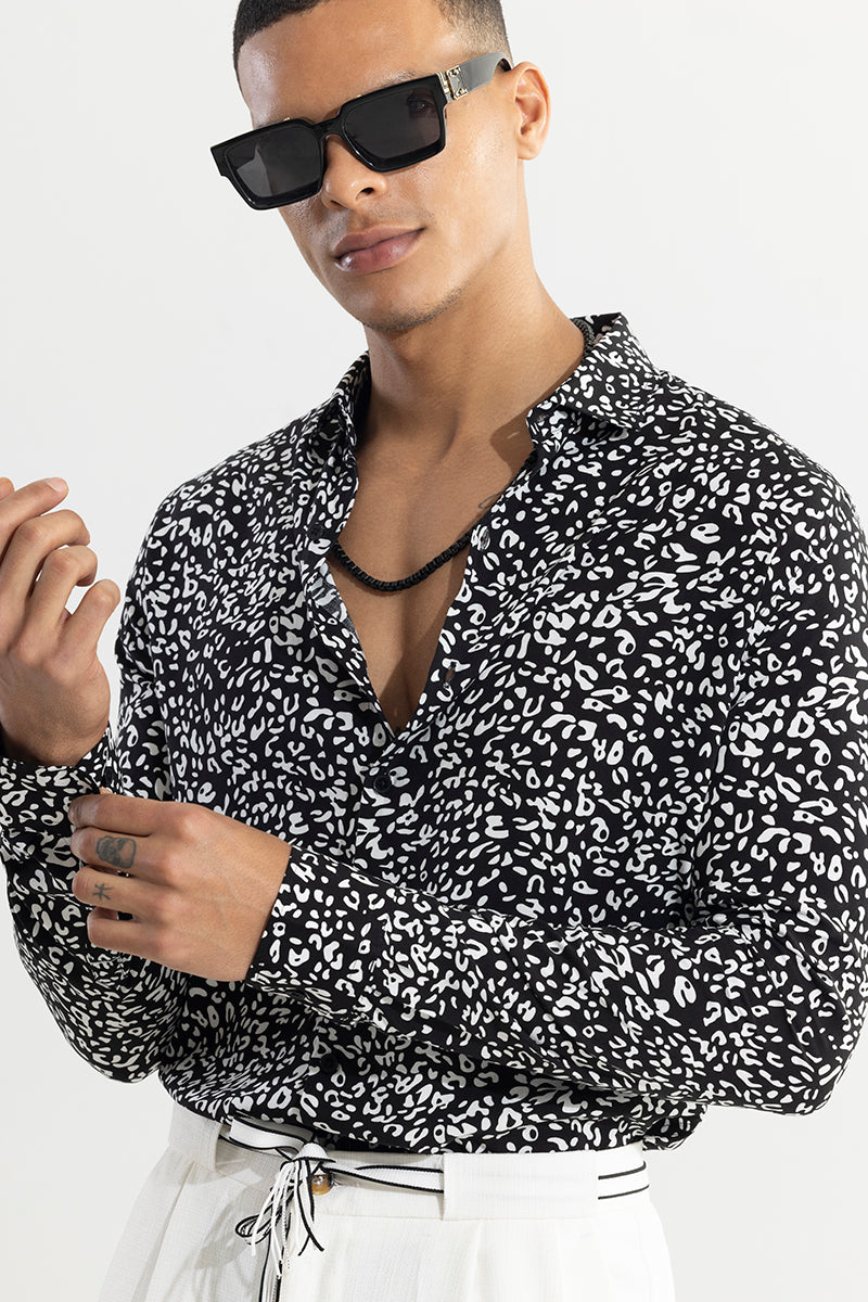 SNITCH Spotted Pardus Black Shirt - view 4
