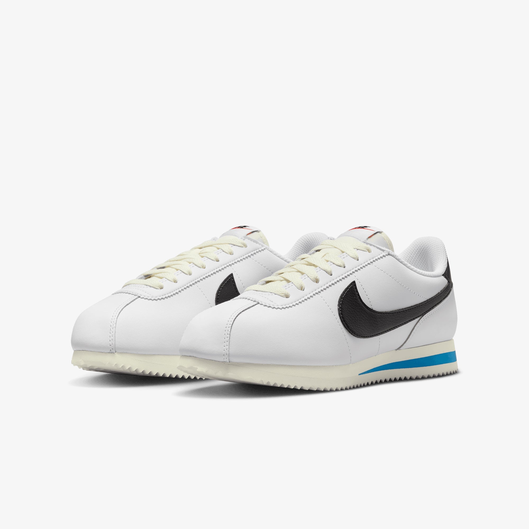 Nike | CORTEZ { WHITE/BLACK-LT PHOTO BLUE-SAIL - view 2