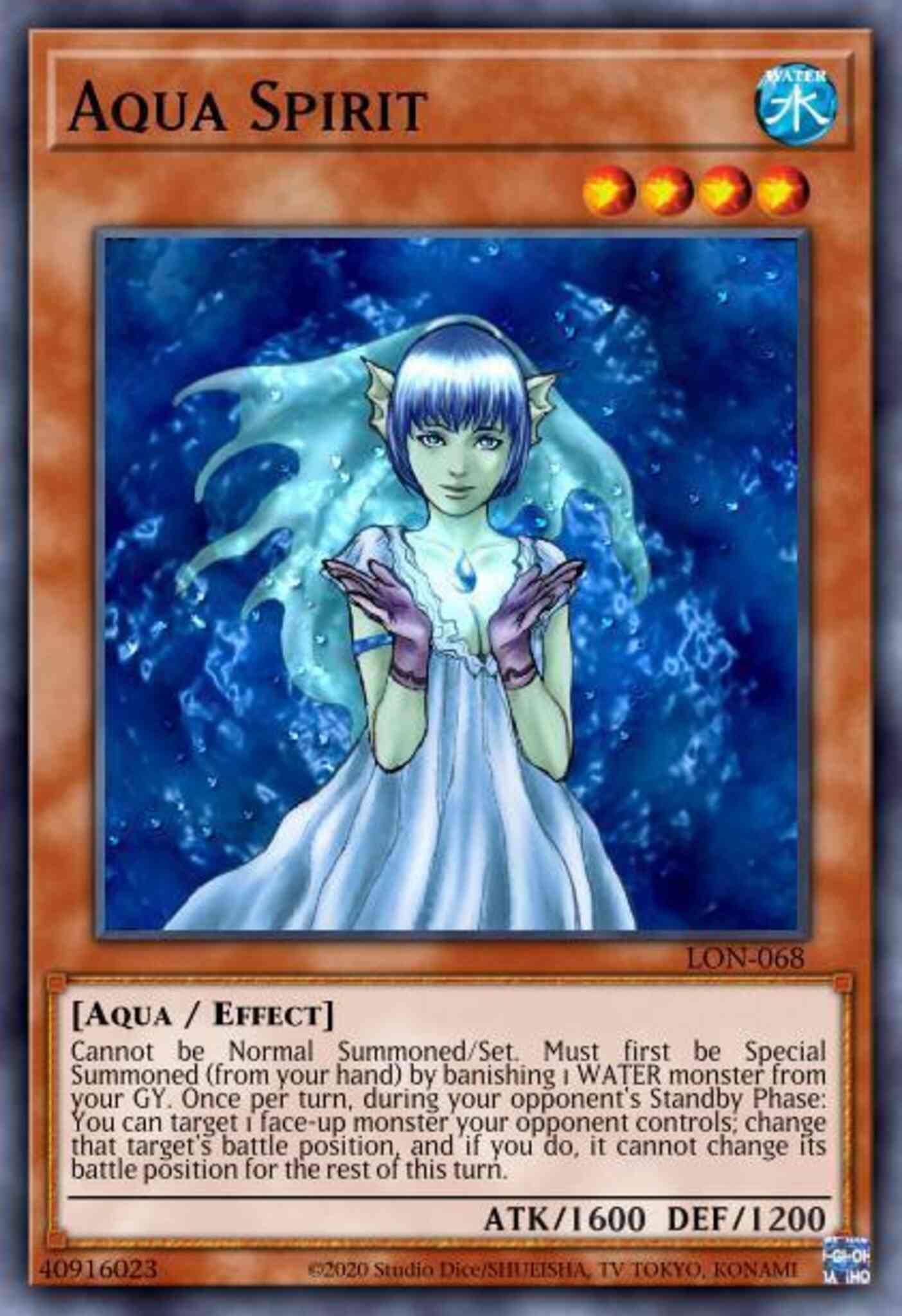 Yu-Gi-Oh! Aqua Spirit - LON-068 - Common - Unlimited