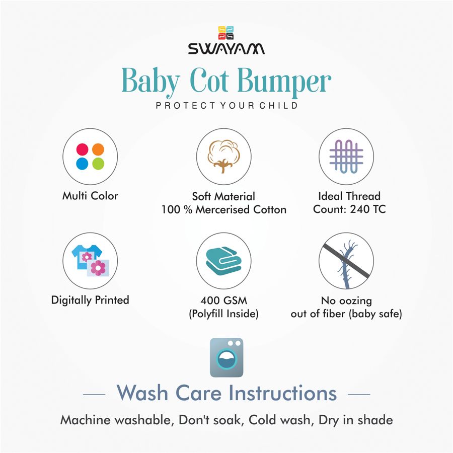 Swayam India Baby Cot Bumper-1010 - view 5