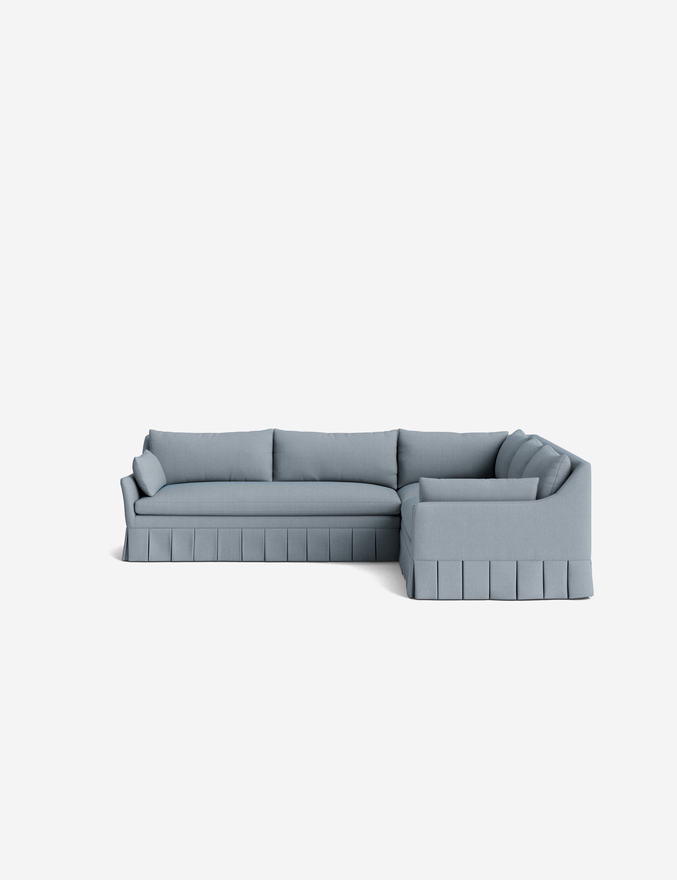 Lulu and Georgia Portola Luxe Depth Pleated Corner Sectional Sofa - view 148