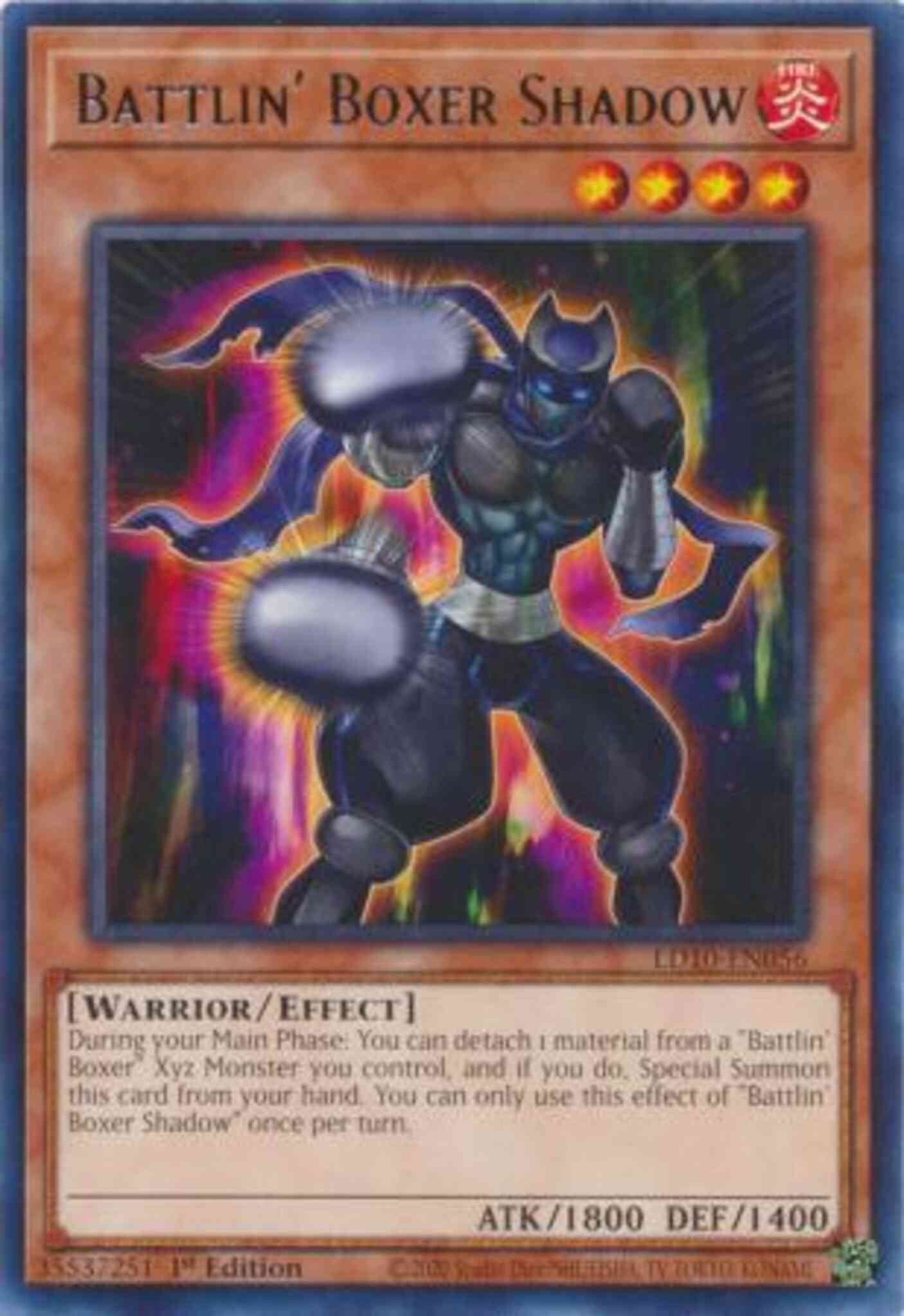 Yu-Gi-Oh! Battlin' Boxer Shadow - LD10-EN056 - Rare - 1st Edition