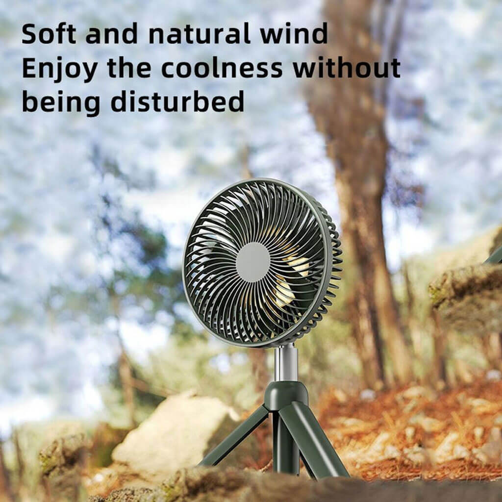 Porffitto Portable Tripod Fan With Lamp - view 12