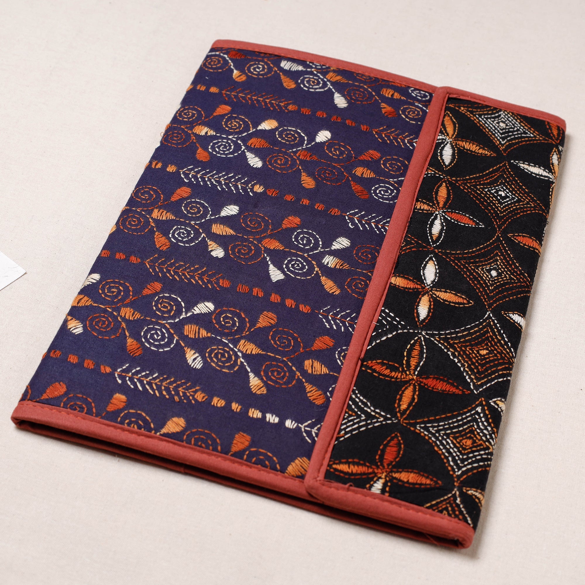 ASALKAAR Bengal Kantha Work Handcrafted File Folder - view 2