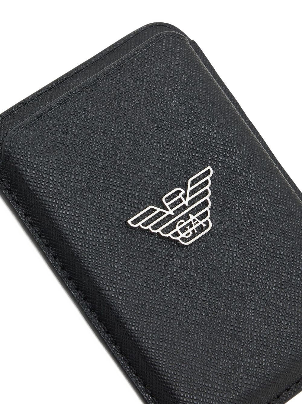 Emporio Armani Asv Regenerated Saffiano Magnetic Card Holder - view 2