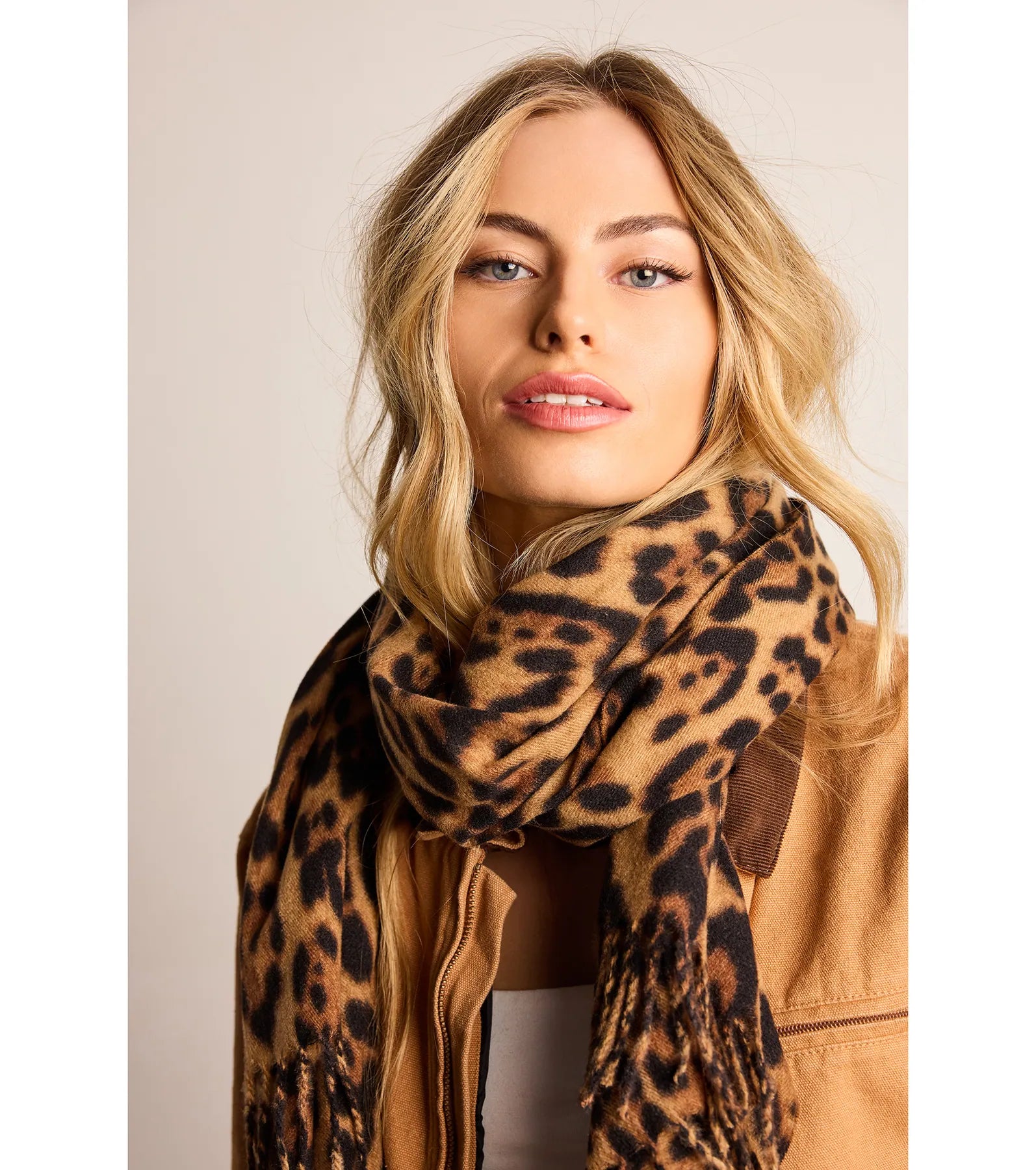 Windsor Fierce And Fab Leopard Print Scarf