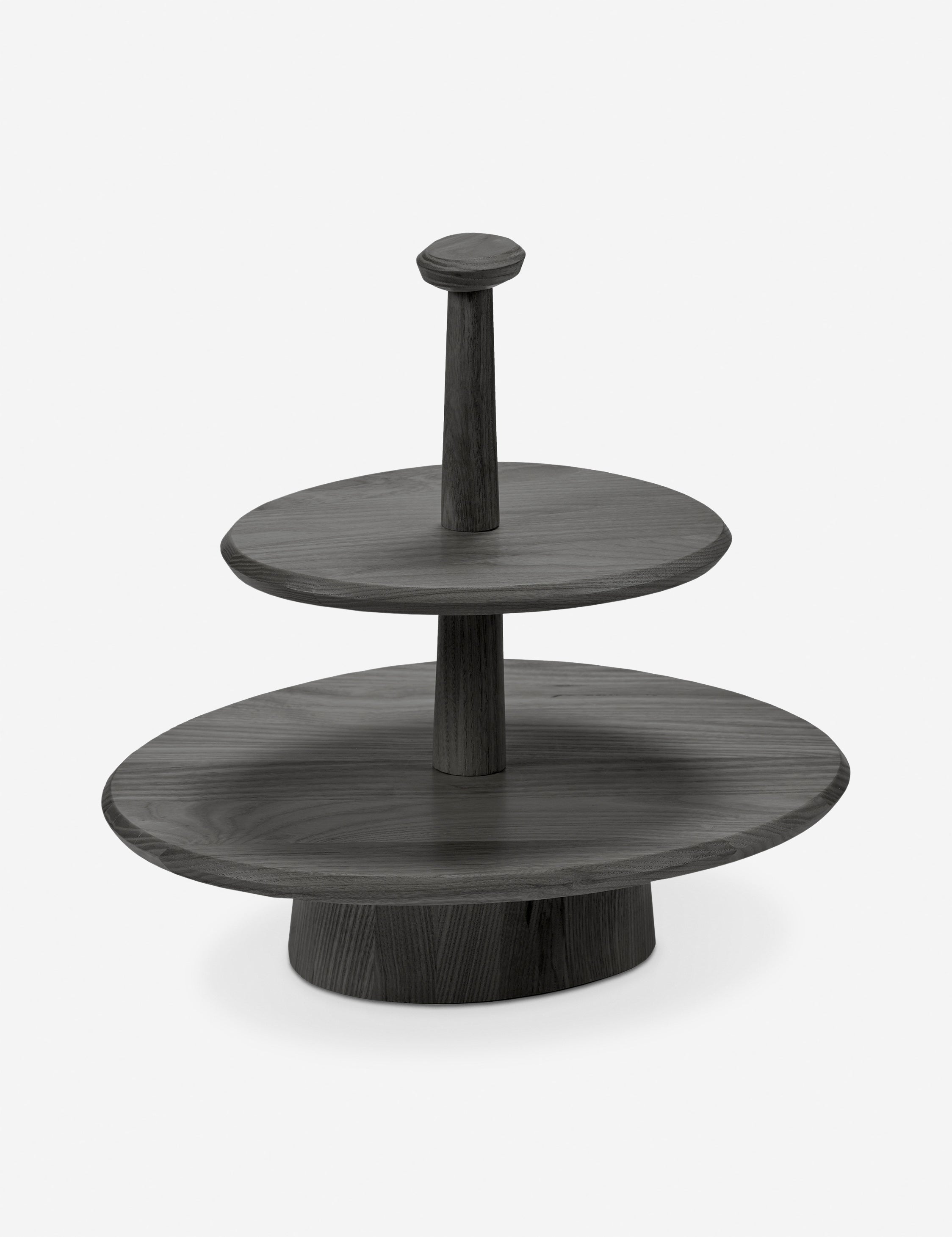 Lulu and Georgia Dune Ash Wood Cake Stand by Kelly Wearstler x Serax - view 2