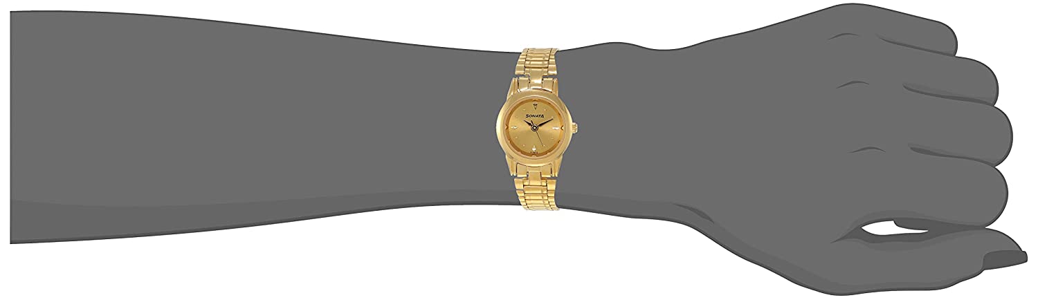 Sonata Champagne Dial & Golden Strap - view 3