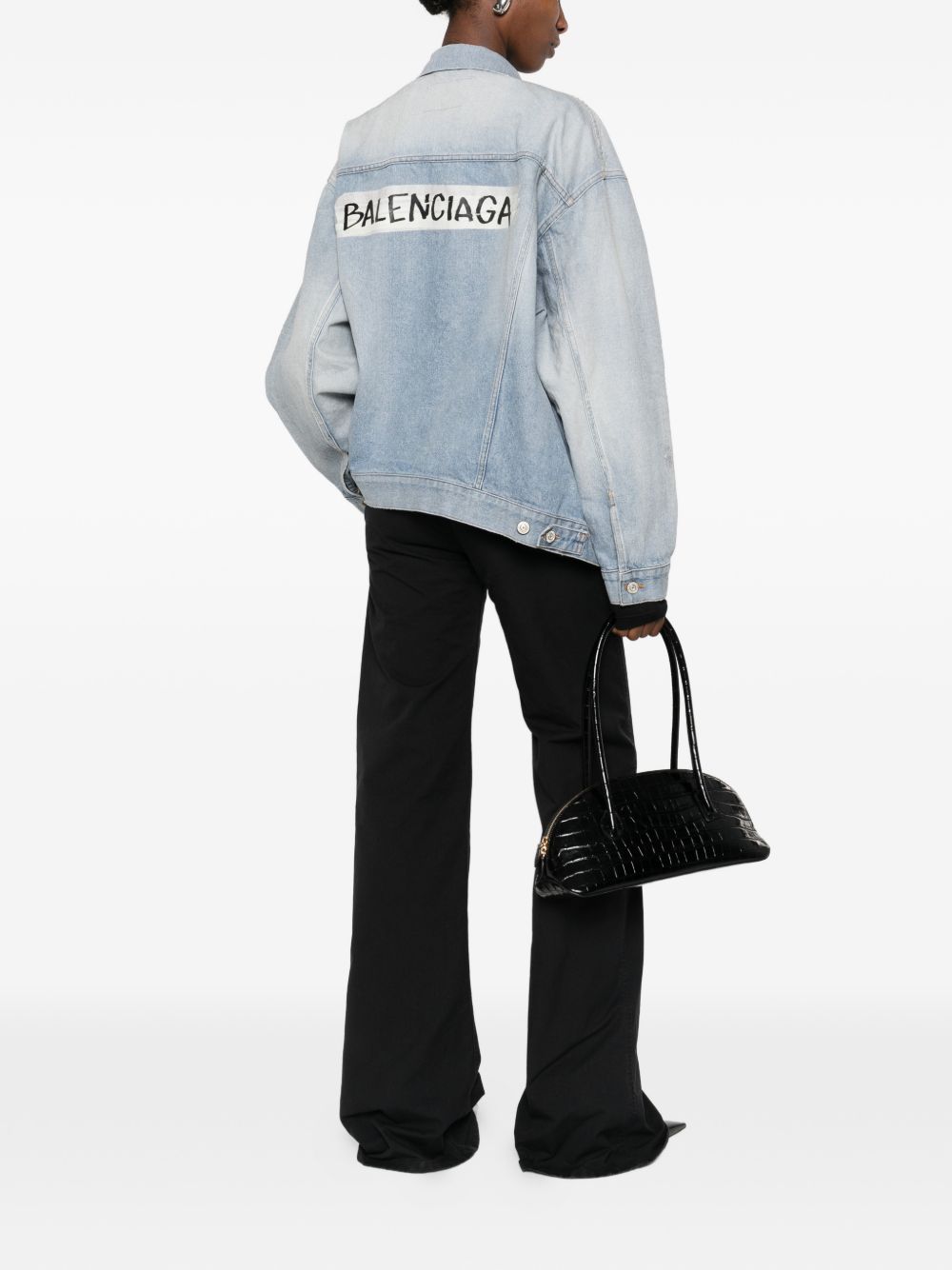 Balenciaga oversized denim cotton jacket – Cotton 100% - view 3