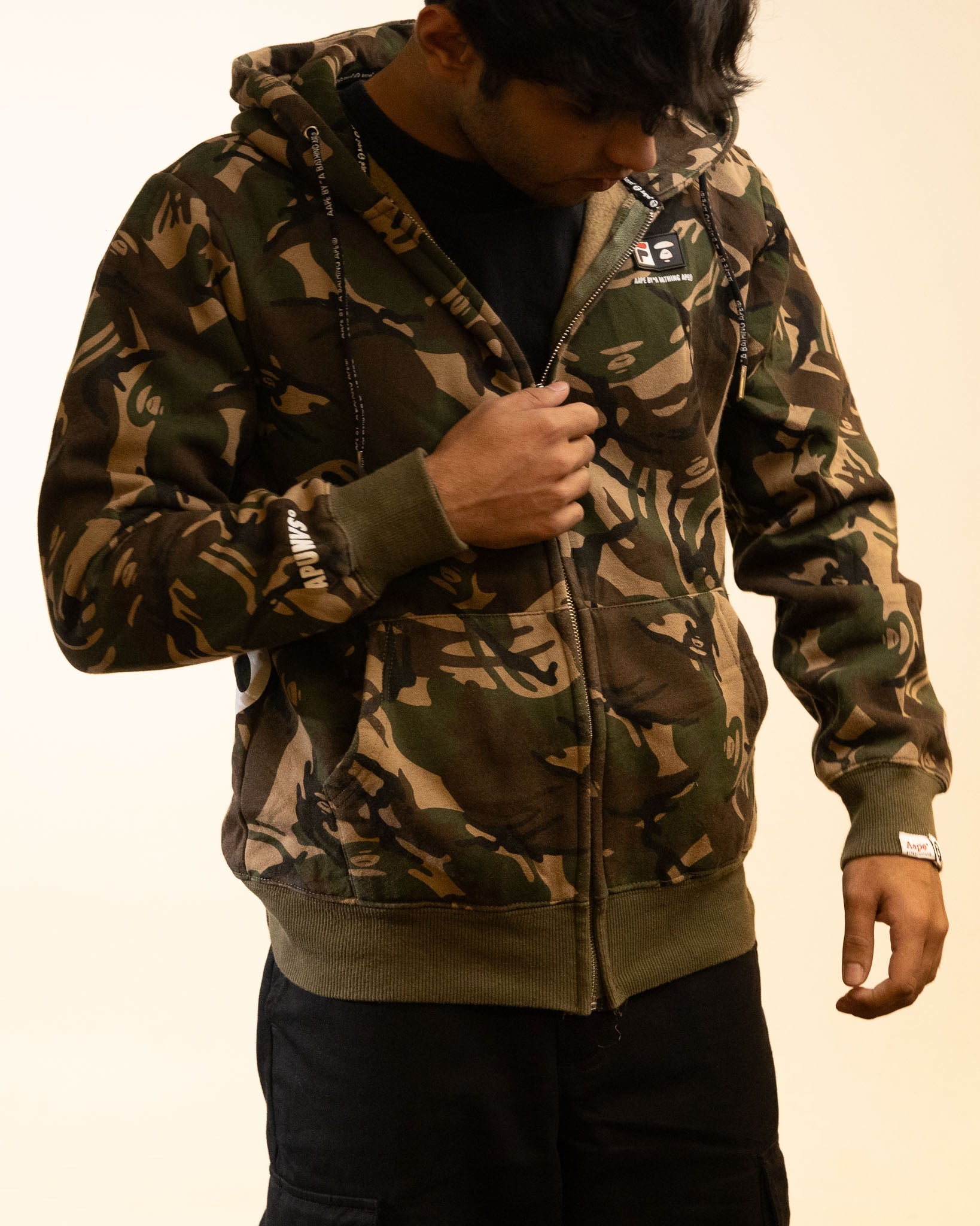 AAPE BY BATHING APE Aape By A Bathing Ape x Fila Spring Summer 2018 Hoodie
