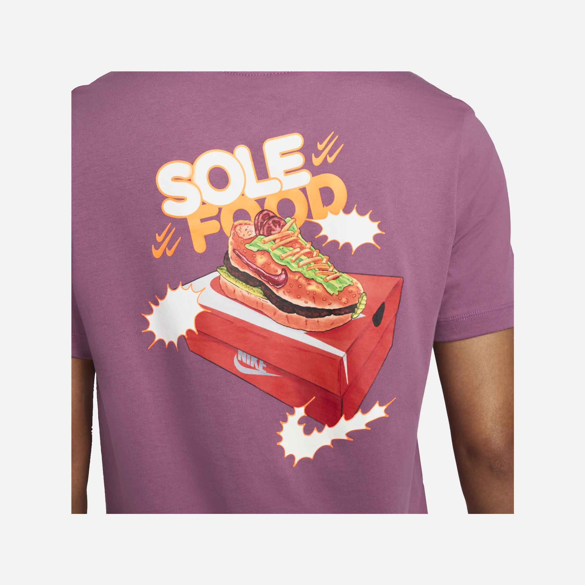 Nike | NSW T-SHIRT { LIGHT BORDEAUX - view 2