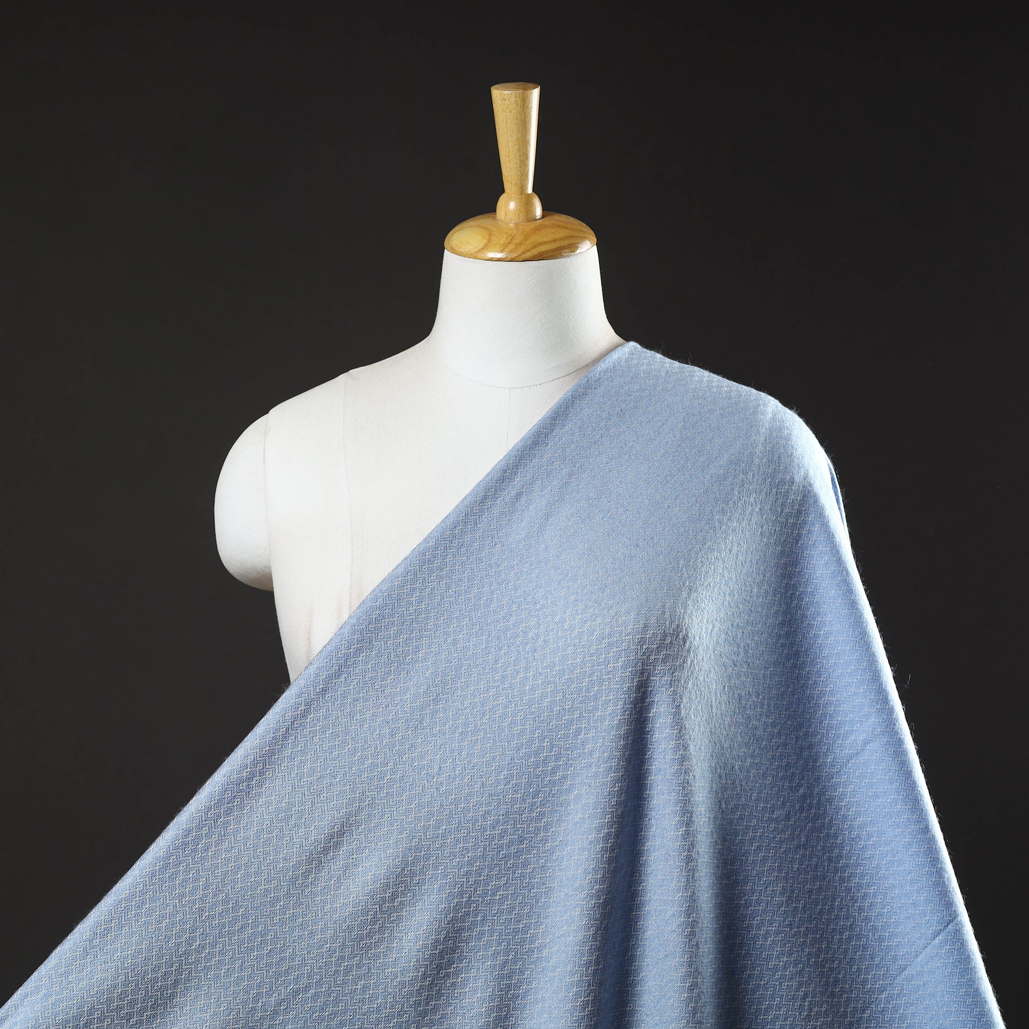 ITOKRI CRAFTS INITIATIVE Blue - Acrylic Fine Wool Fabric 38 - view 2