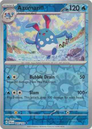 Uncommon sv02-045 reverse – Pokémon Azumarill - 045/193 - Uncommon [sv02-045] [Reverse Holo]