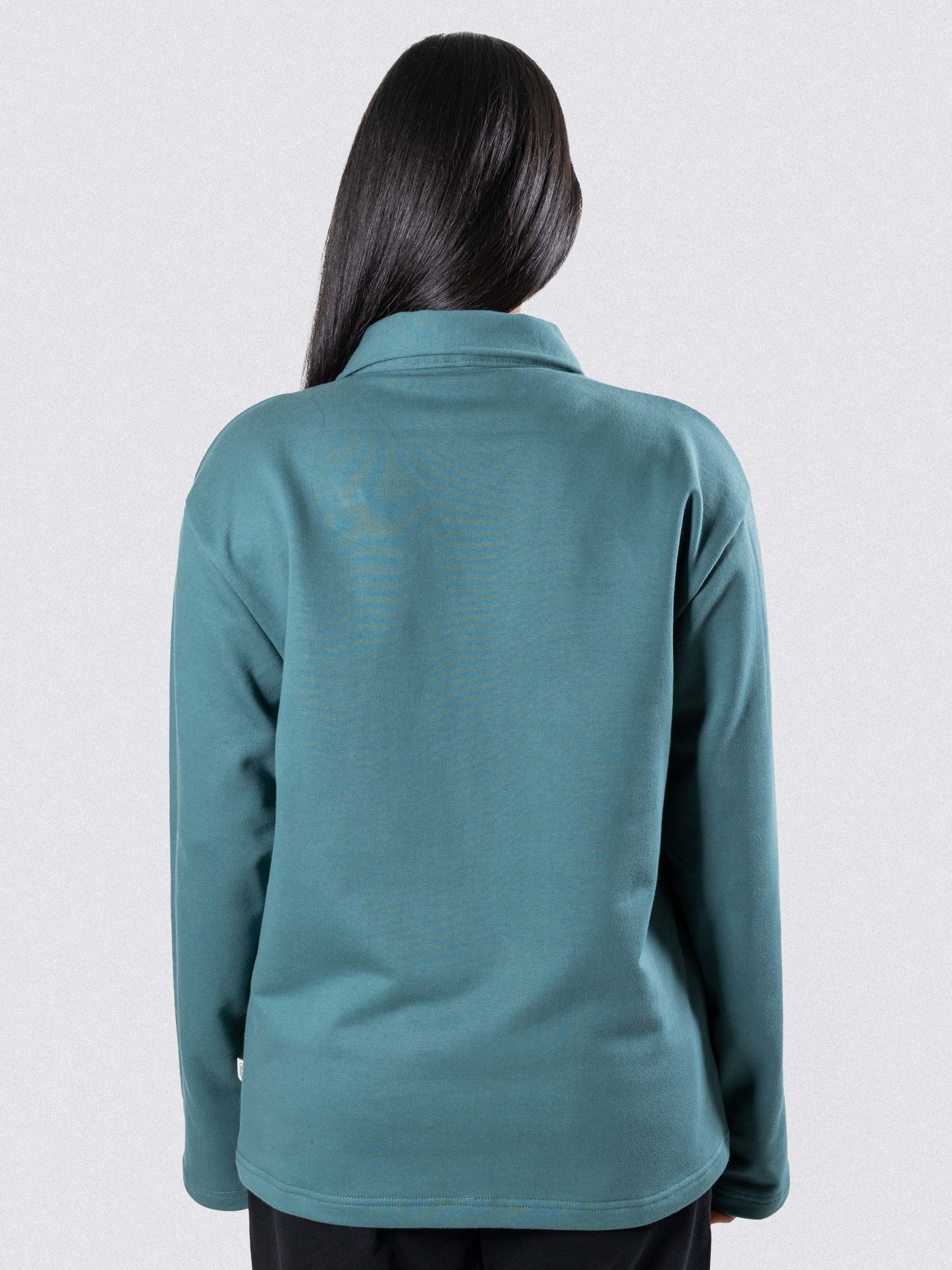 MNST GEAR Collared Polo In Hawaii – Green - view 6