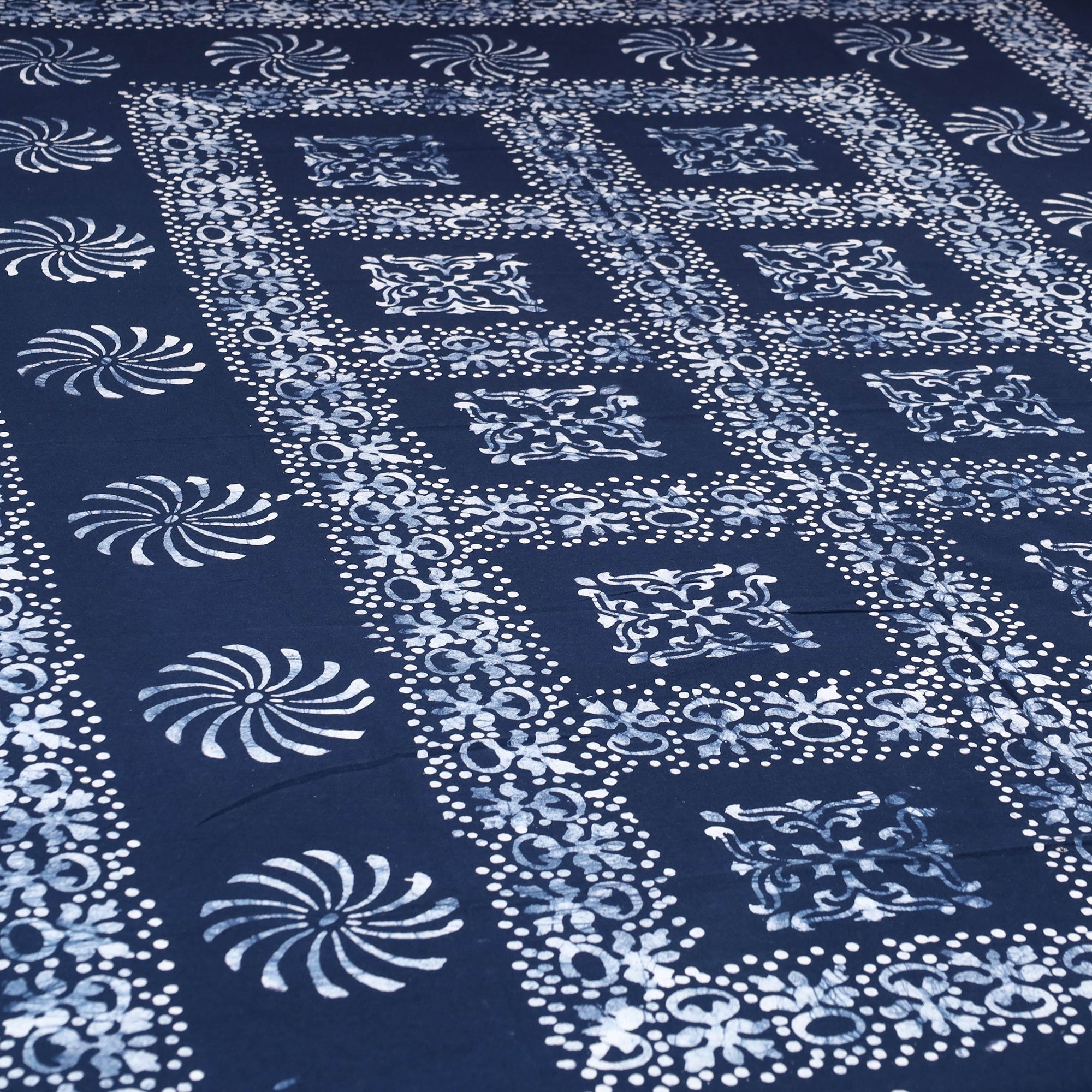BATIK BY MD. SHARIFF Blue - Cotton Hand Batik Print Single Bedsheet (91 x 57 ) 33 - view 2