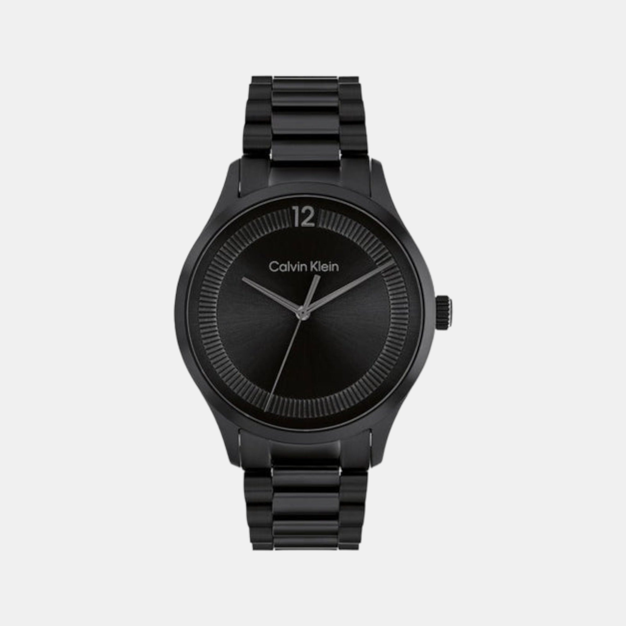 Calvin Klein Ck Iconic Unisex Quartz Black Dial Analog Stainless Steel Watch 25200227