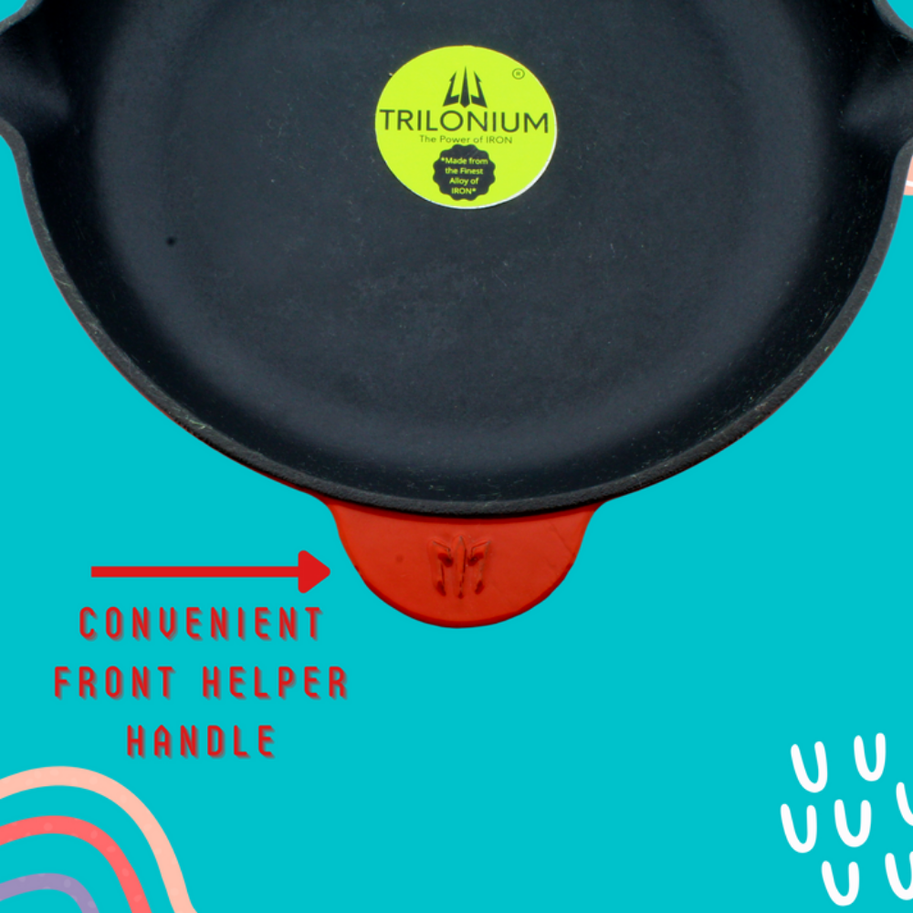 Trilonium Enamel Cast Iron 26 cm Skillet | Pan | Red - view 8