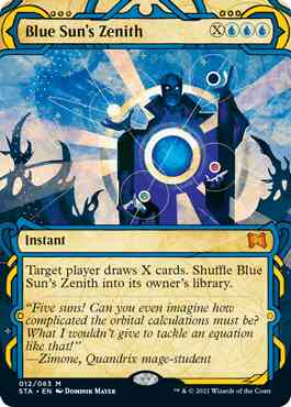 Zenith 12 strixhaven – Magic Blue Sun's Zenith [12] [Strixhaven Mystical Archive] [Etched Foil]