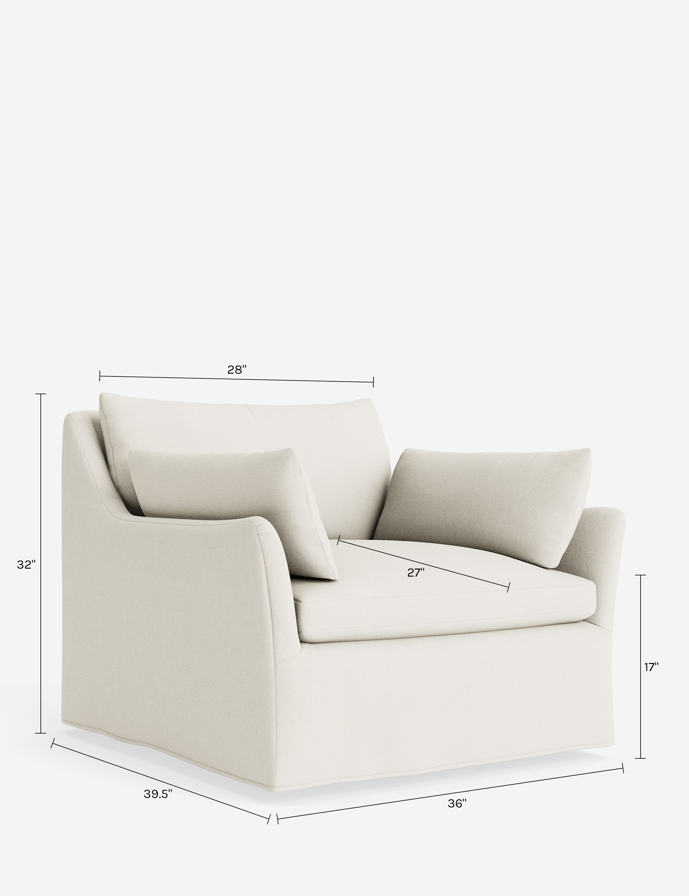 Lulu and Georgia Portola Luxe Depth Slipcover Chair