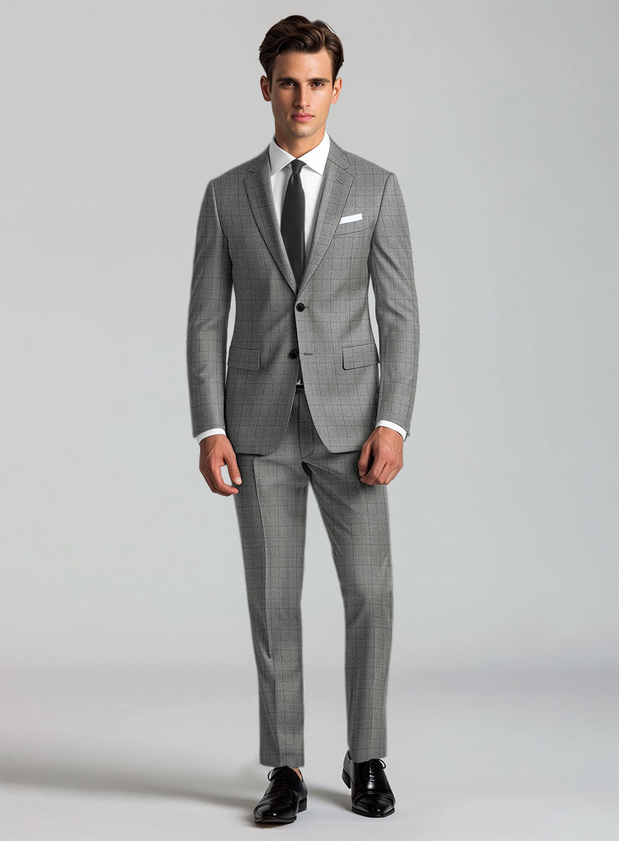 StudioSuits Reda Erlon Gray Checks Wool Suit - view 2