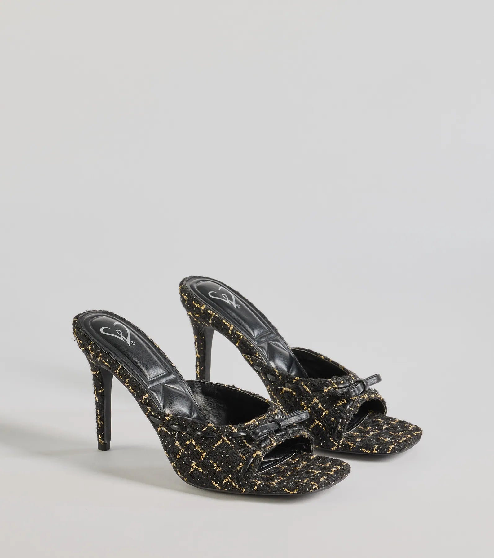 Windsor Sophisticated Charm Houndstooth Mules